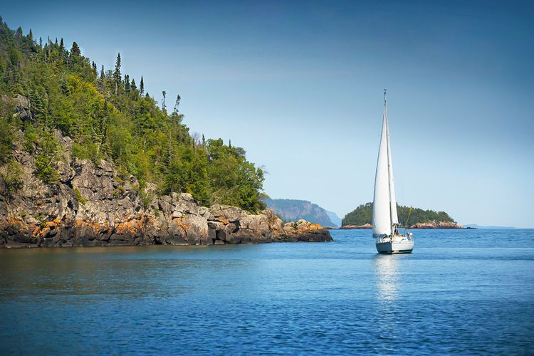 Segeln auf dem Lake Superior