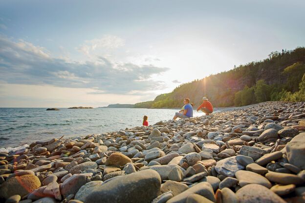 Abendstimmung am Lake Superior Abendstimmung am Lake Superior