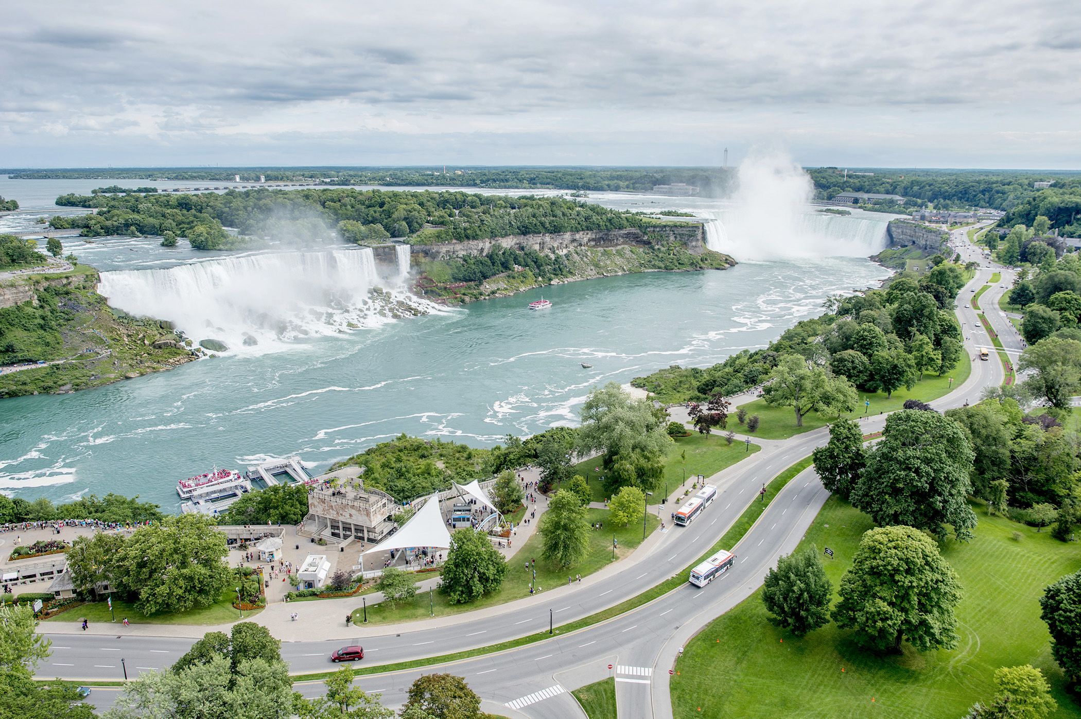 Ausblick auf die NiagarafÃ¤lle in Toronto, Ontario