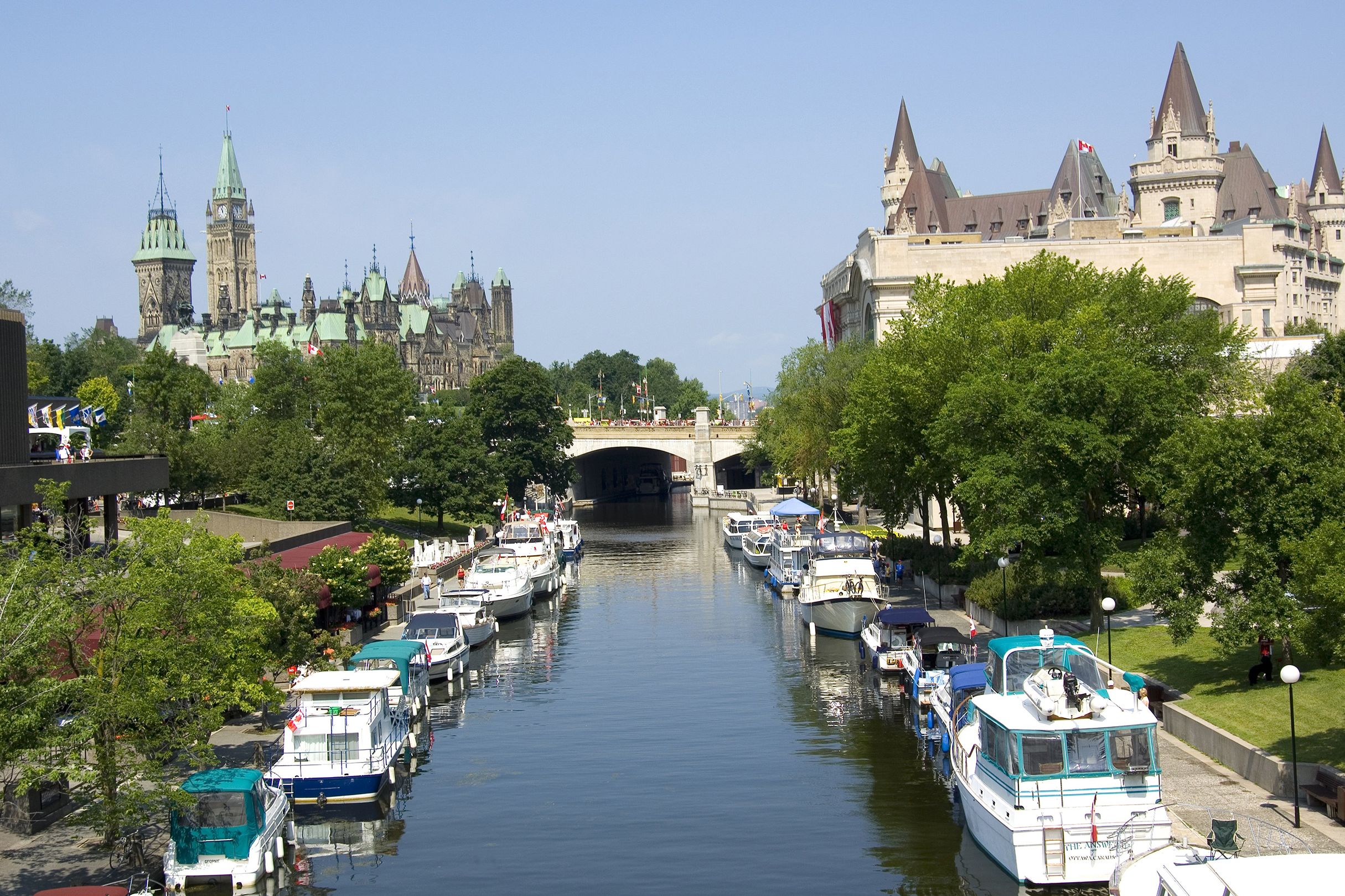 Der Rideau Canal in Ottawa, Kanada