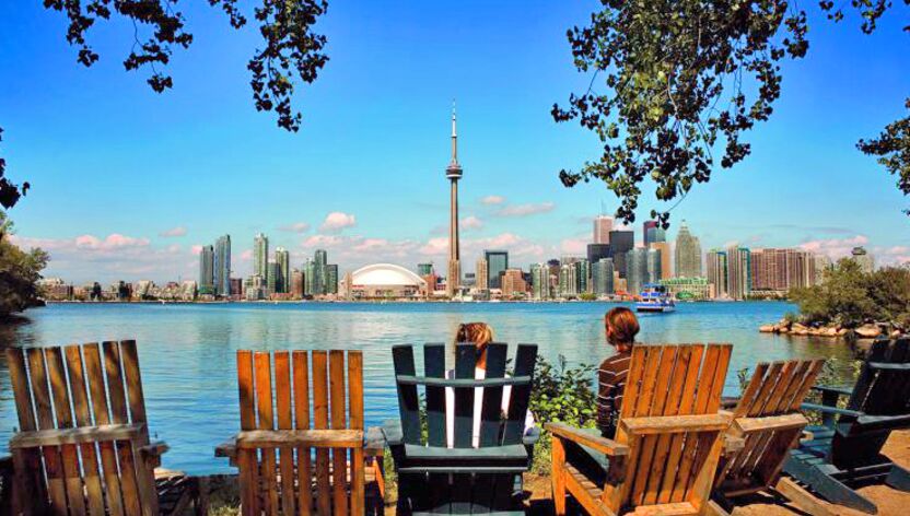 Blick auf die Skyline von Toronto Blick auf die Skyline von Toronto