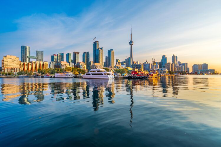 Toronto, Kanada Skyline am Ontariosee