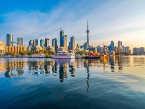 Toronto, Kanada Skyline am Ontariosee