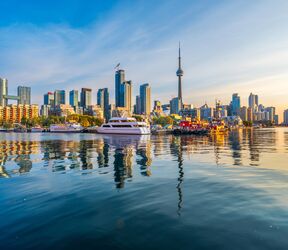 Toronto, Kanada Skyline am Ontariosee