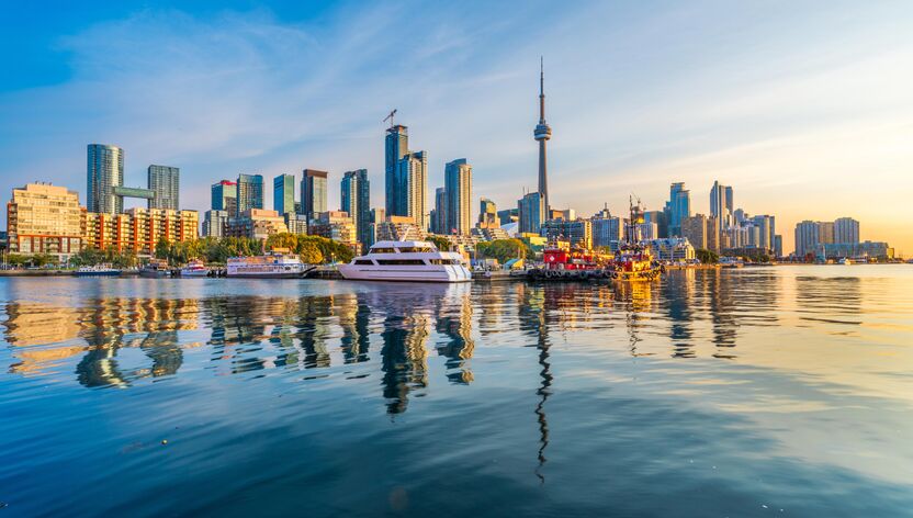 Toronto, Kanada Skyline am Ontariosee