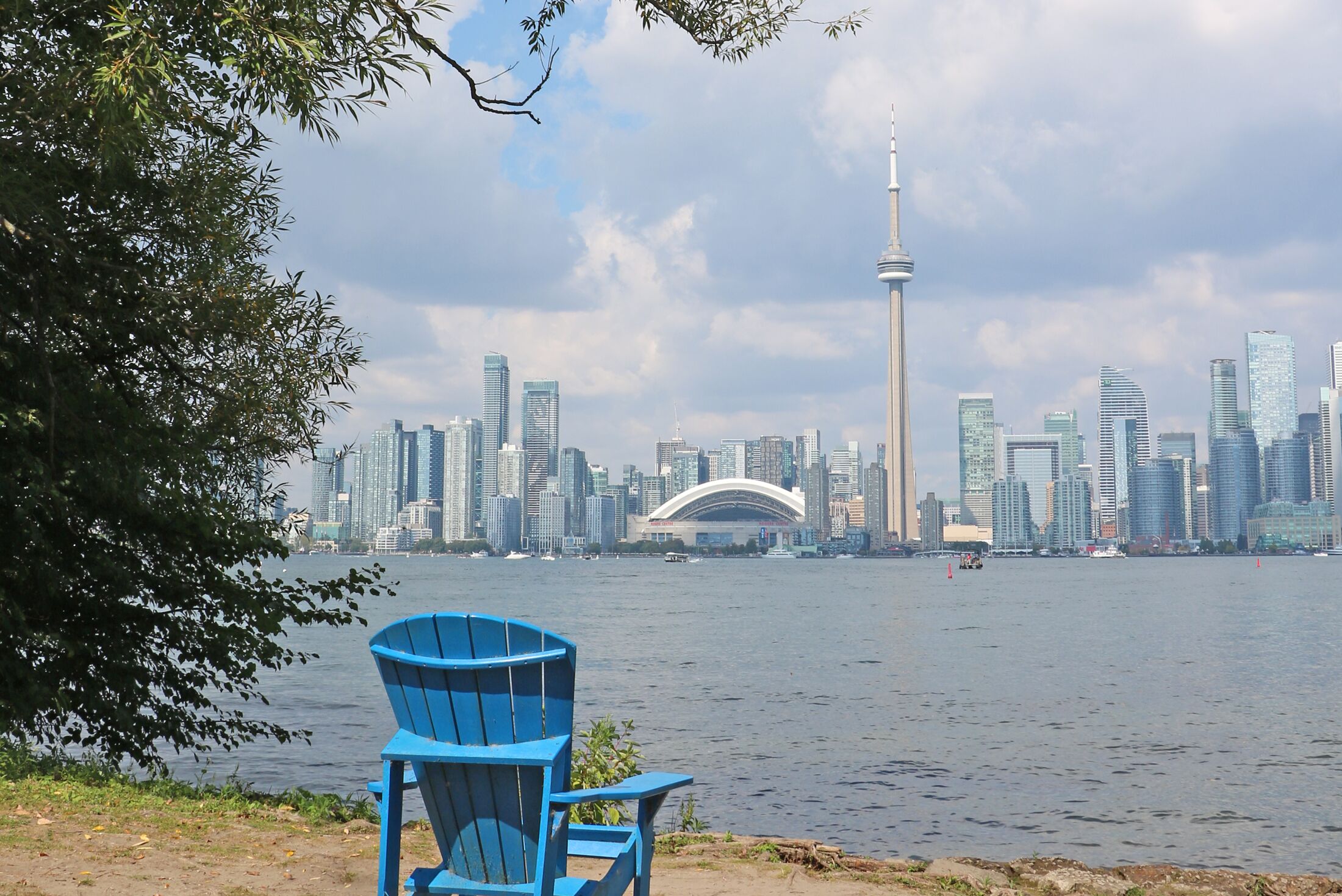 Blick auf die Skyline Torontos