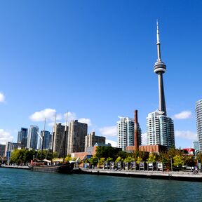 Stadtblick auf Toronto vom Lake Ontario