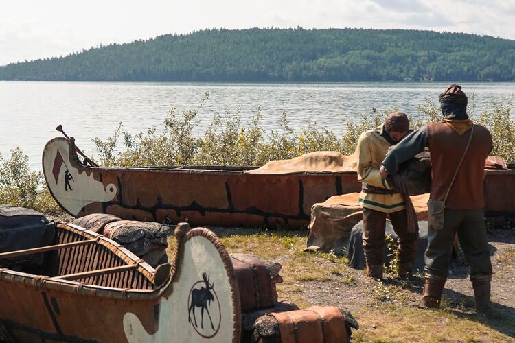 Skulpturen im Fort Témiscamingue