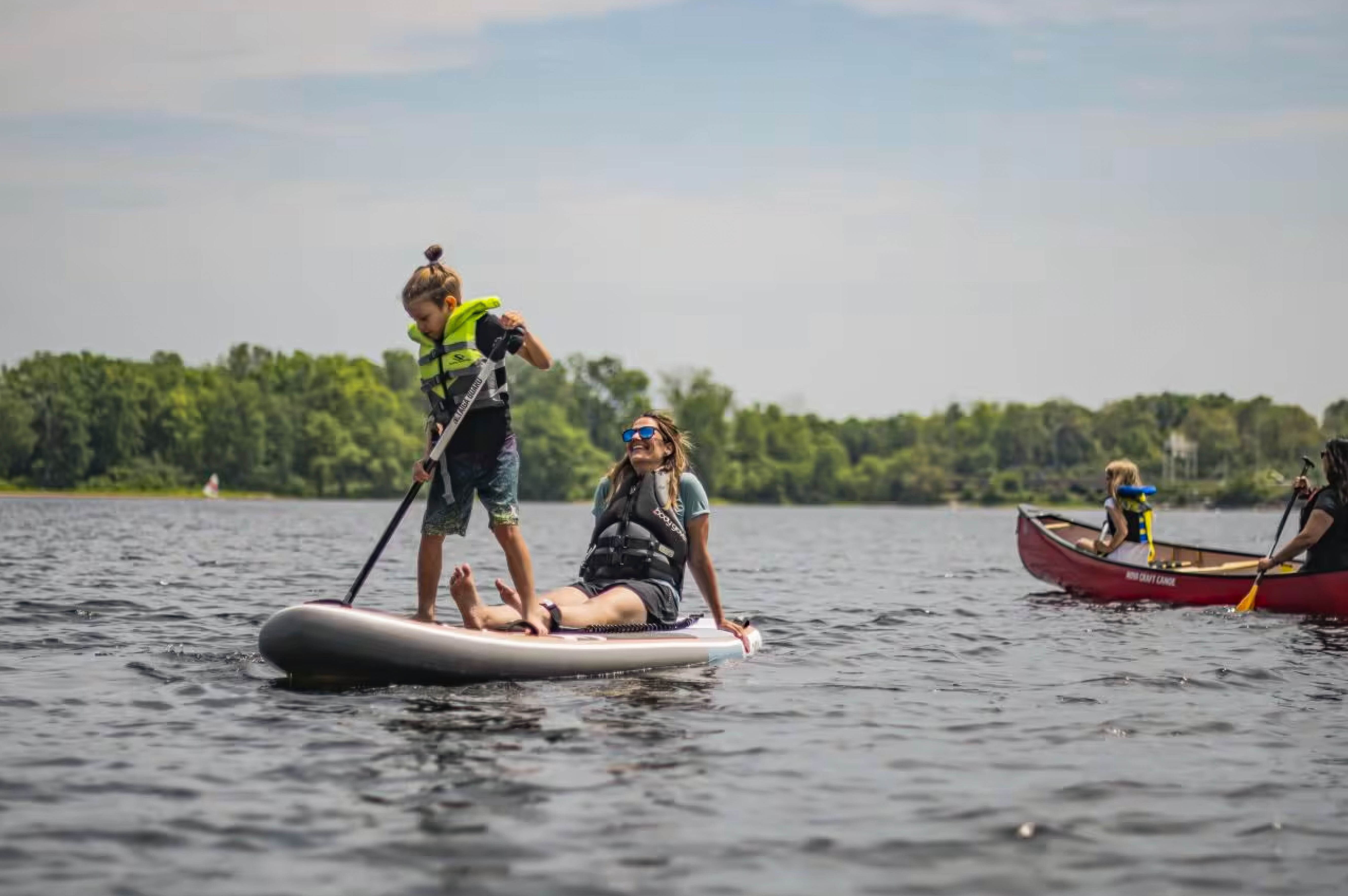 Paddeln auf dem Lac-Leamy
