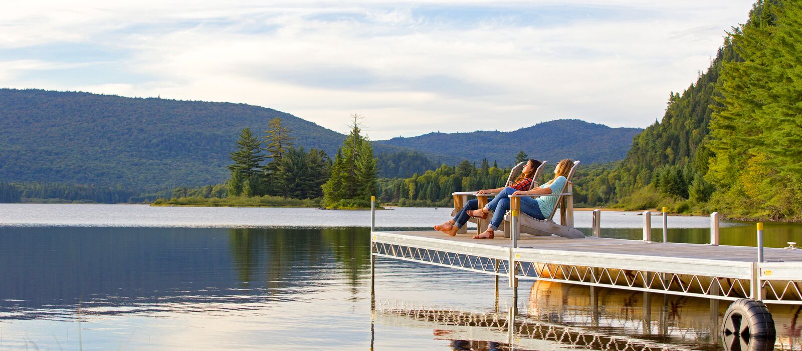 Ein See im Parc national du Mont-Tremblant in Kanada