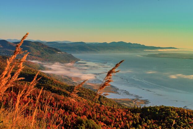 "Le Massif" in Quebec während des Indian Summers "Le Massif" in Quebec während des Indian Summers