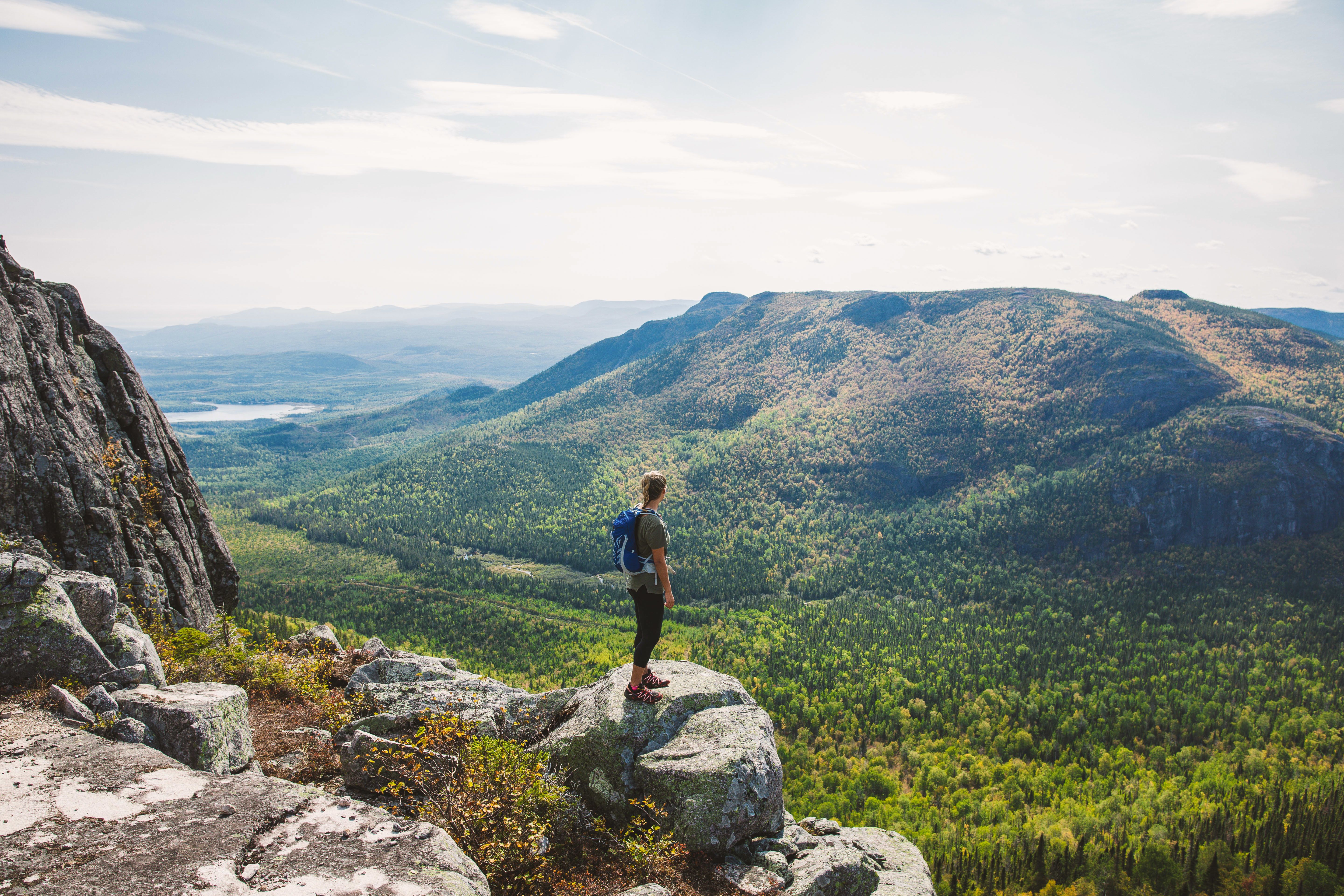 Wandern auf dem Mont du Four in Quebec