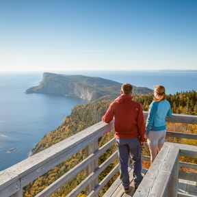Eine Wanderung zum Mont-St-Alban Aussichtsturm im Forillon National Park in Québec lohnt sich