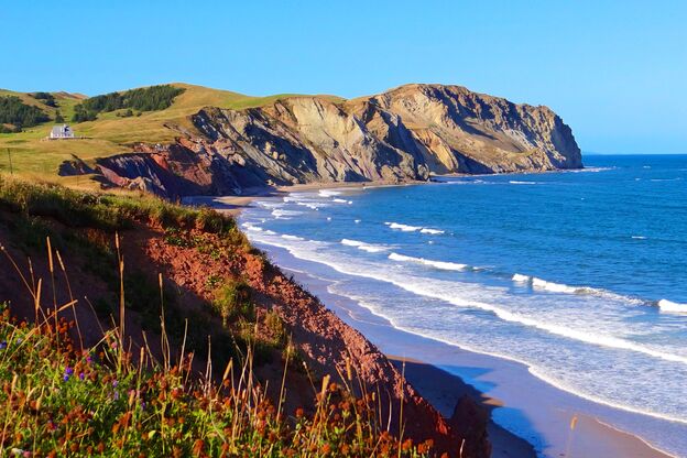 Kueste der Iles de la Madeleines Kueste der Iles de la Madeleines