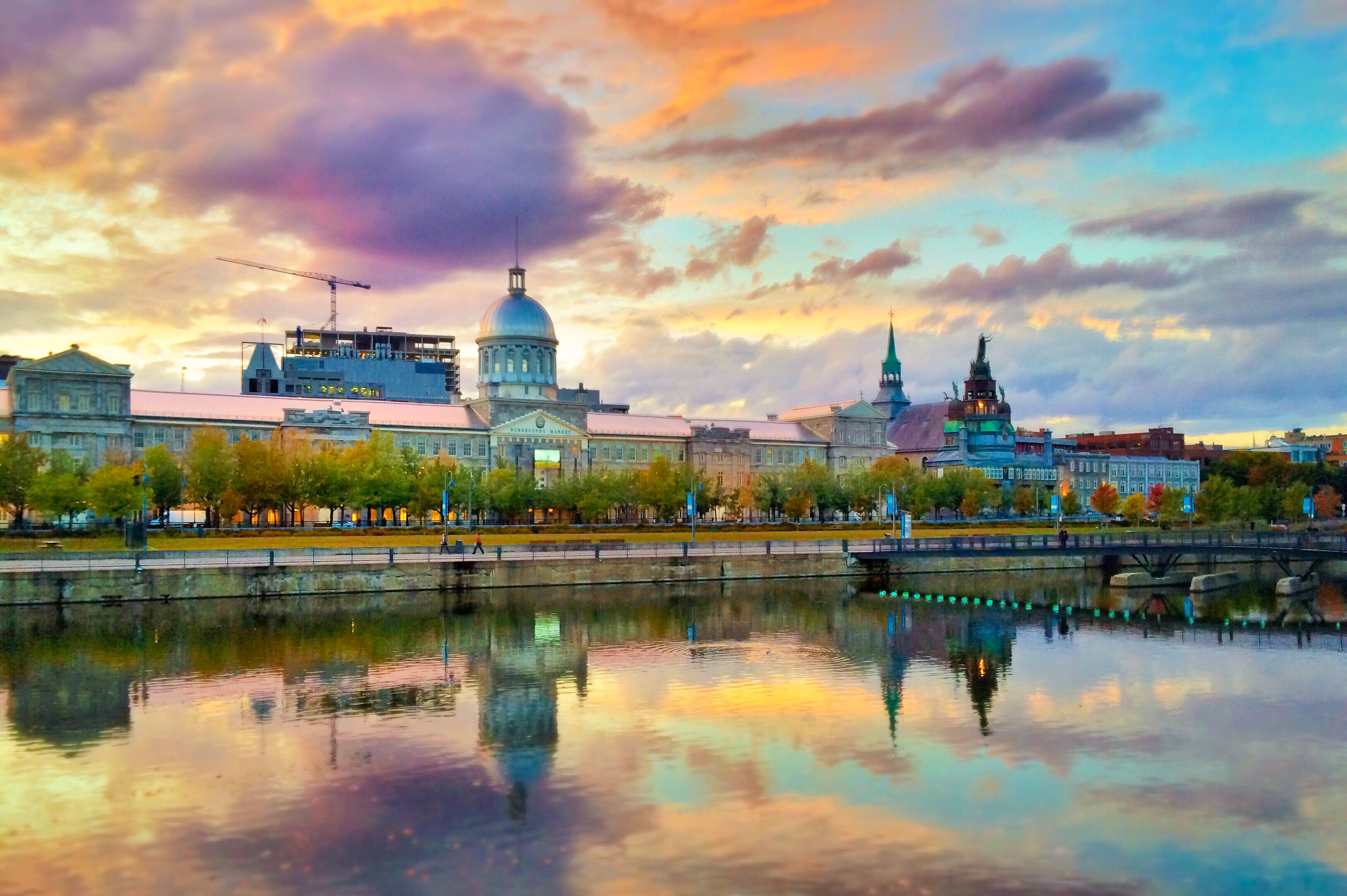 Vieux-MontrÃ©al in der AbenddÃ¤mmerung