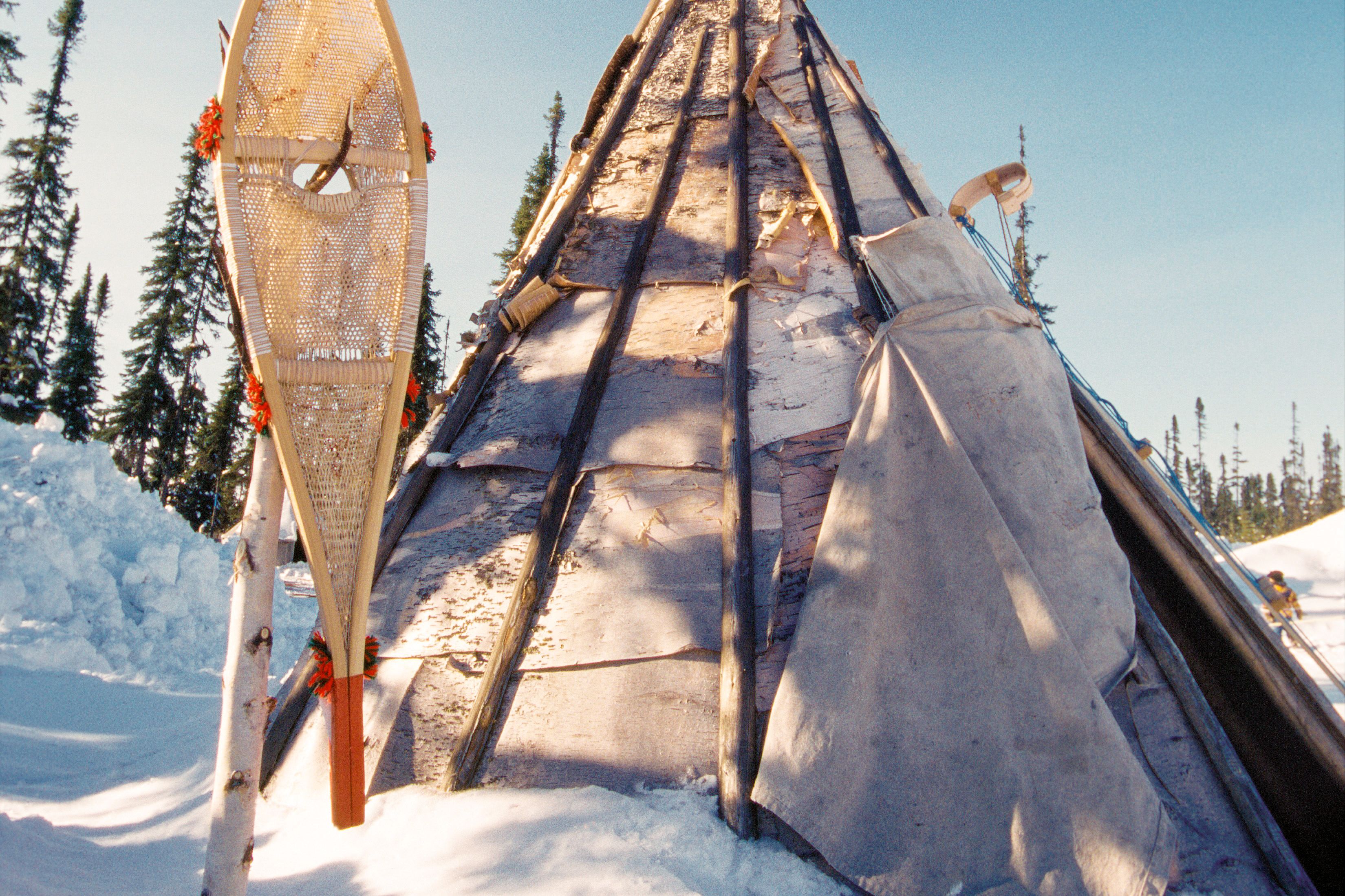 Ein Tipi der Inuit in der Region Nunavik in Quebéc