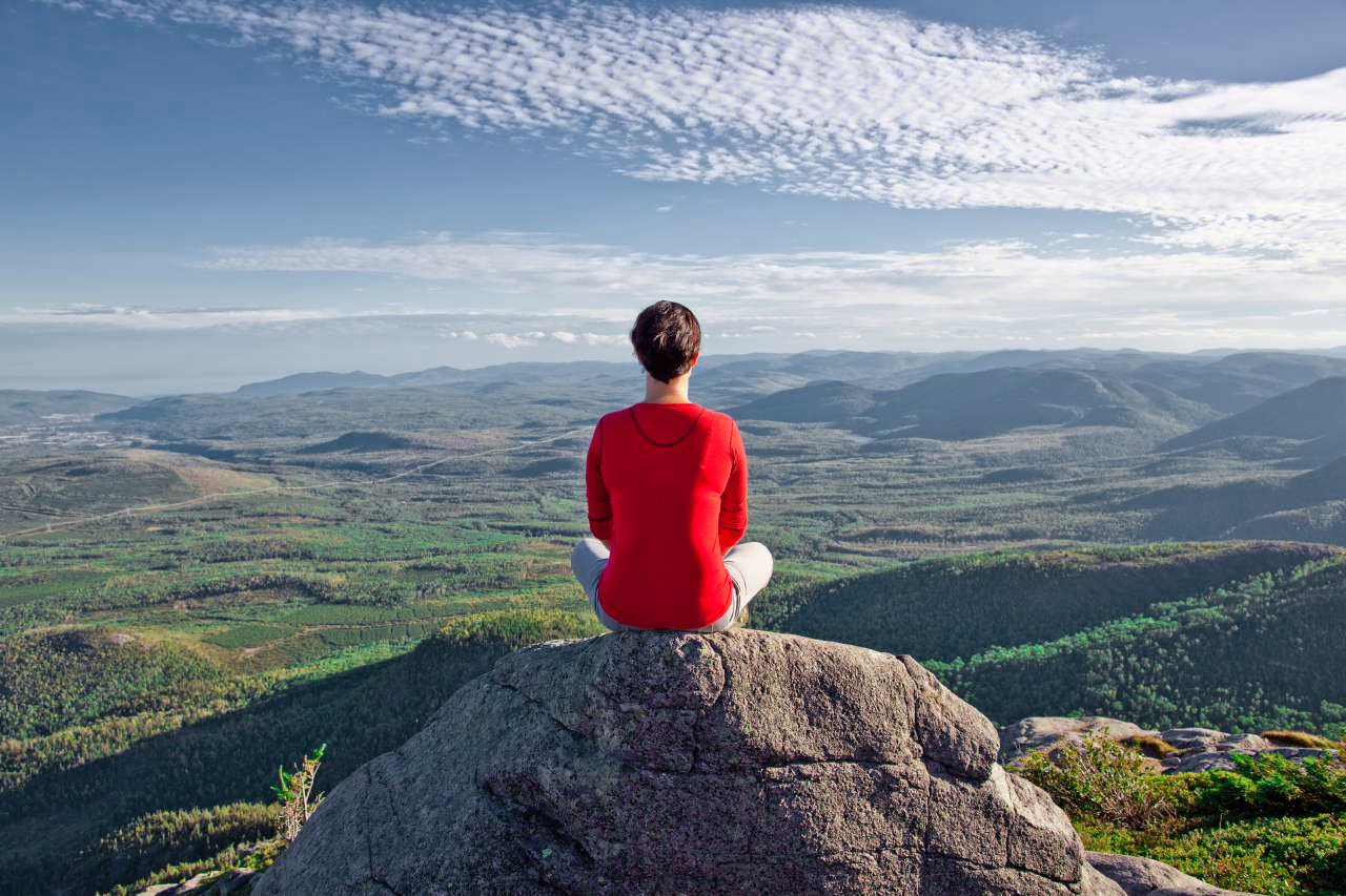 Die Aussicht genieÃŸen im Parc National des Grands-Jardins