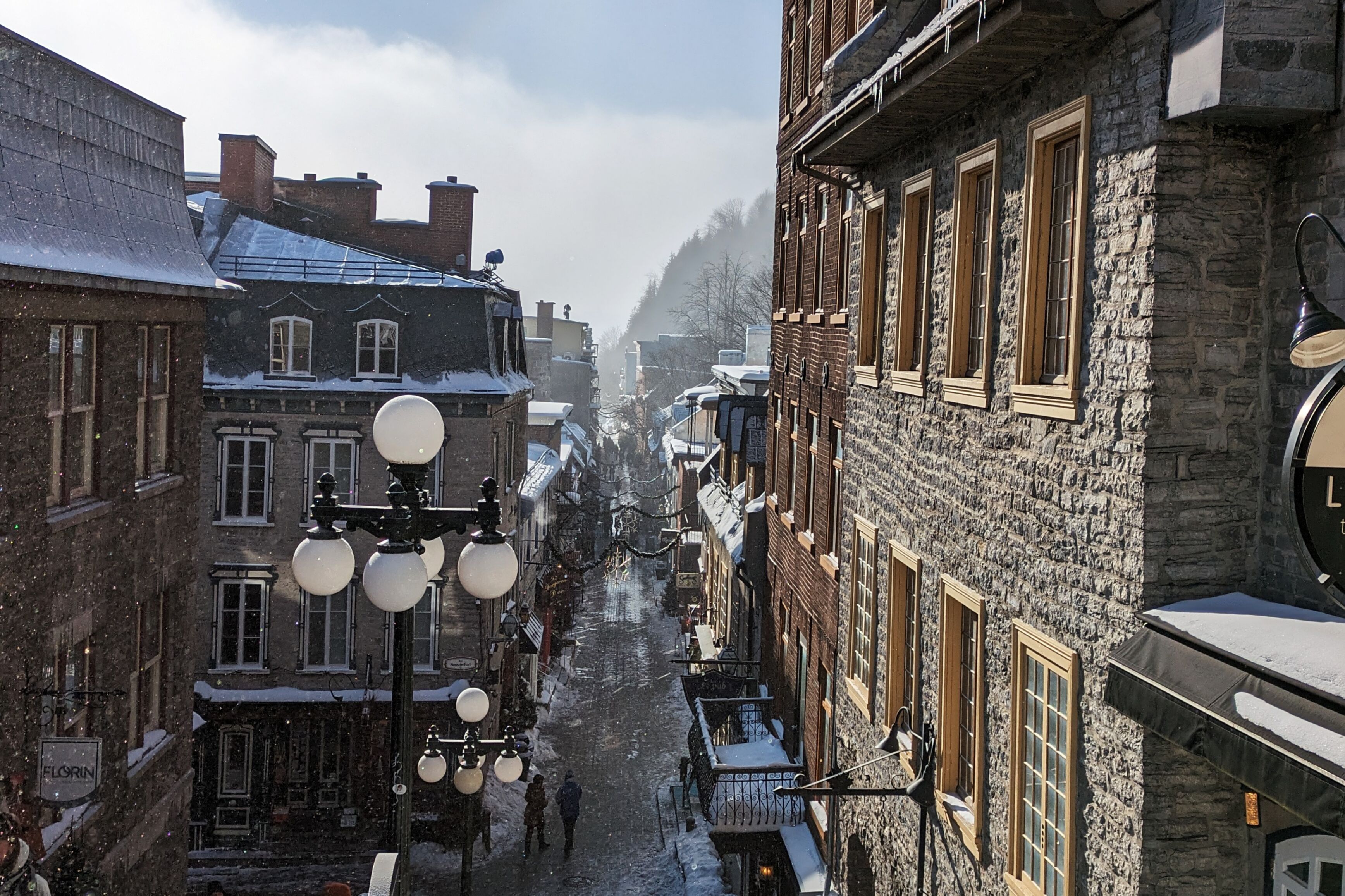 Blick von der Escalier Casse-Cou auf die Altstadt von Québec City