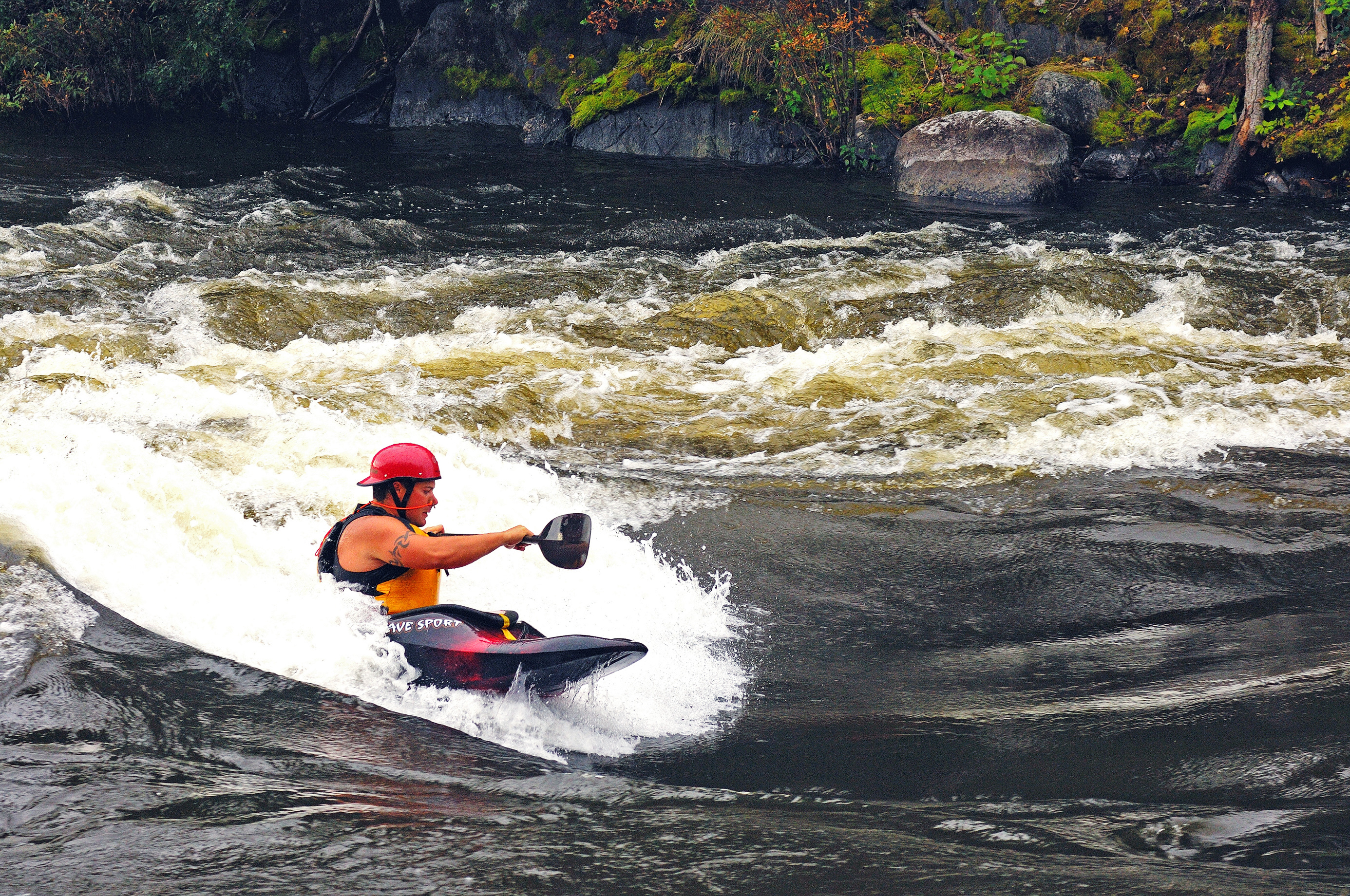 Mit dem Kajak auf dem Churchill River