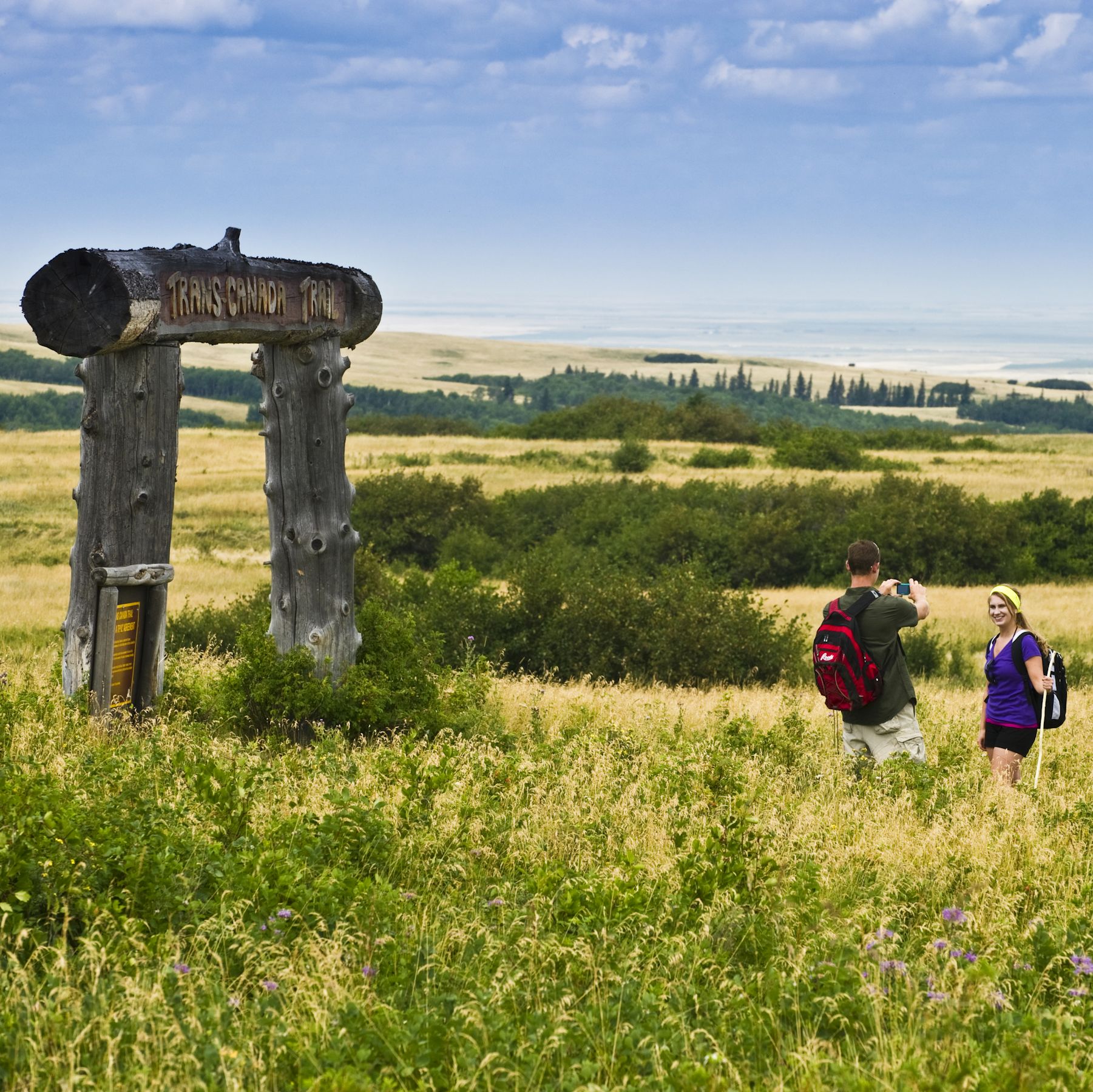 Wandern im Cypress Hills Interprovincial Park, Saskatchewan