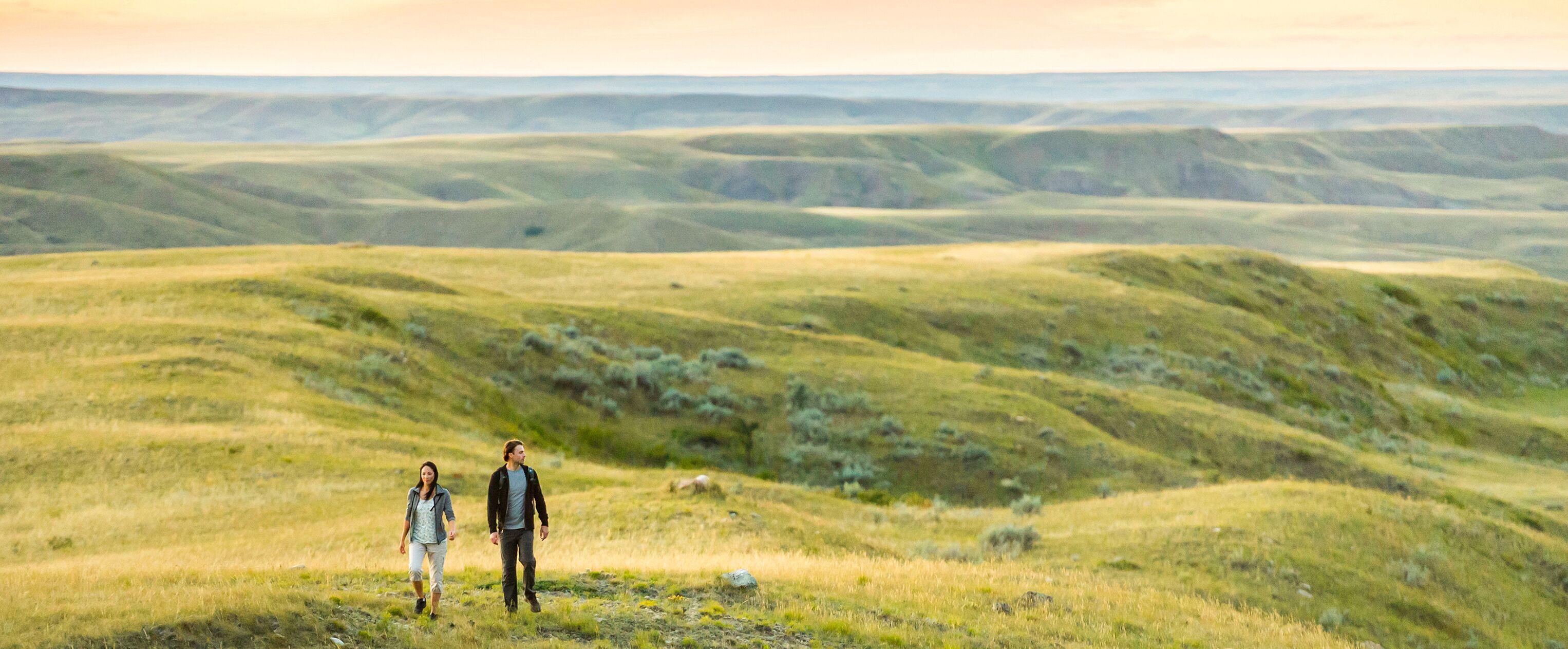 Der endlosen Weiten des Grasslands National Parks