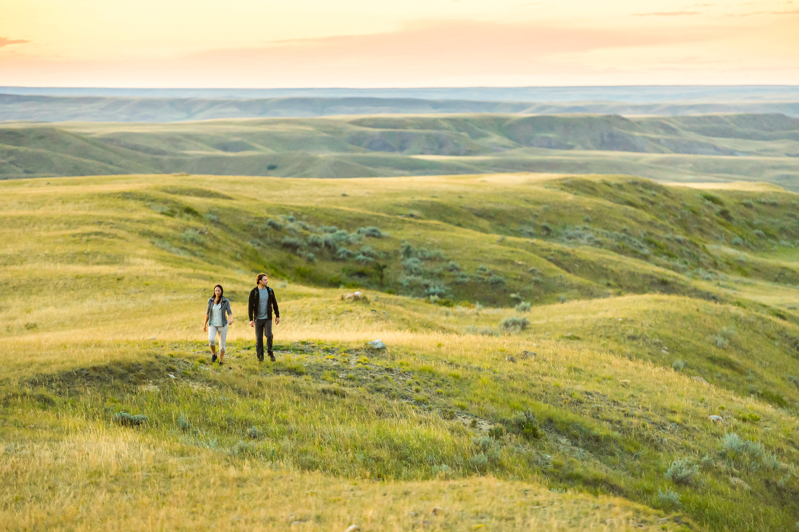 Der endlosen Weiten des Grasslands National Parks