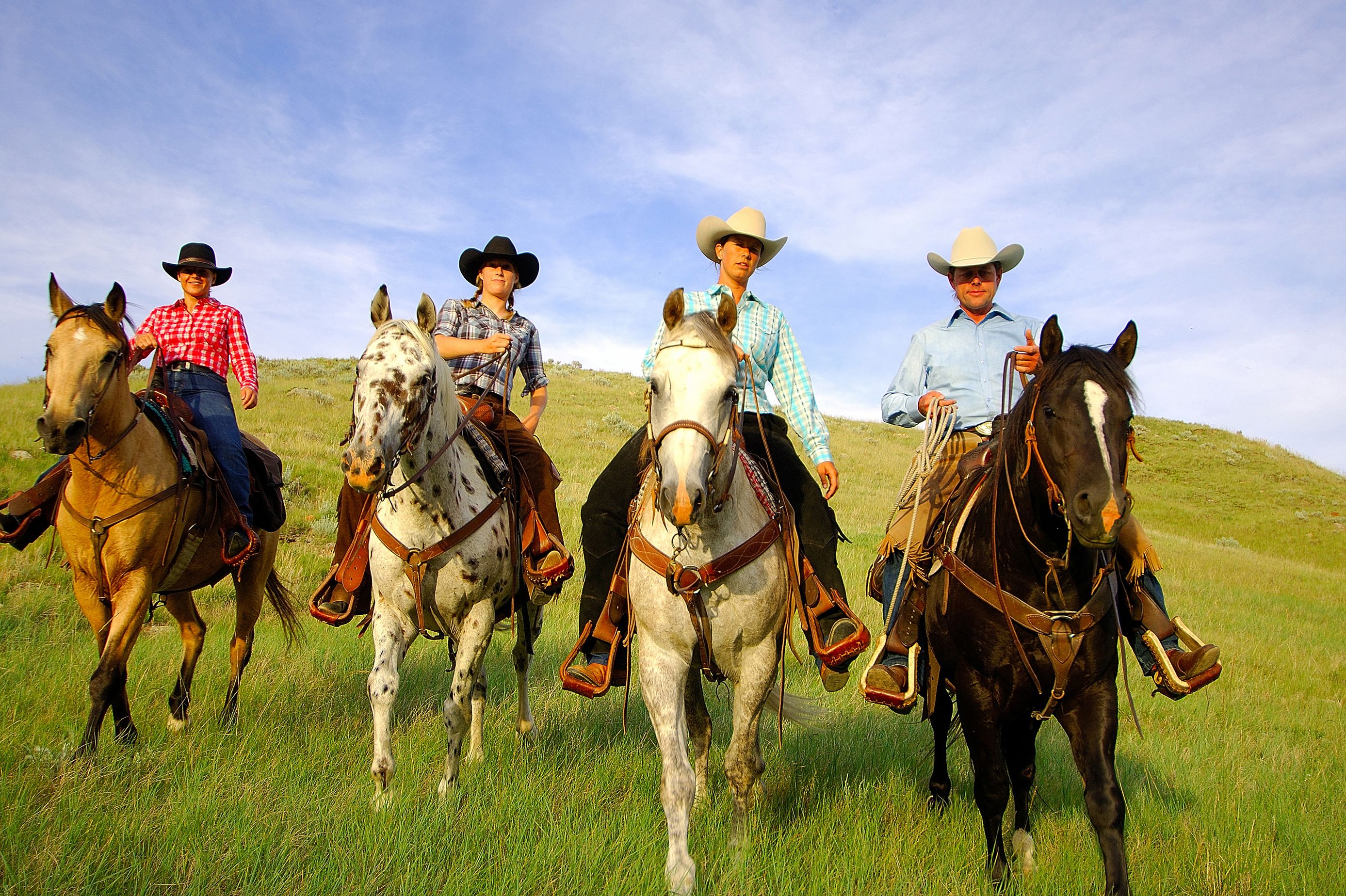 Westernreiten auf der La Reata Ranch, Saskatchewan