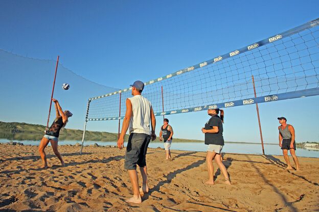 Beachvolleyball unweit des Little Manitou Lake Beachvolleyball unweit des Little Manitou Lake