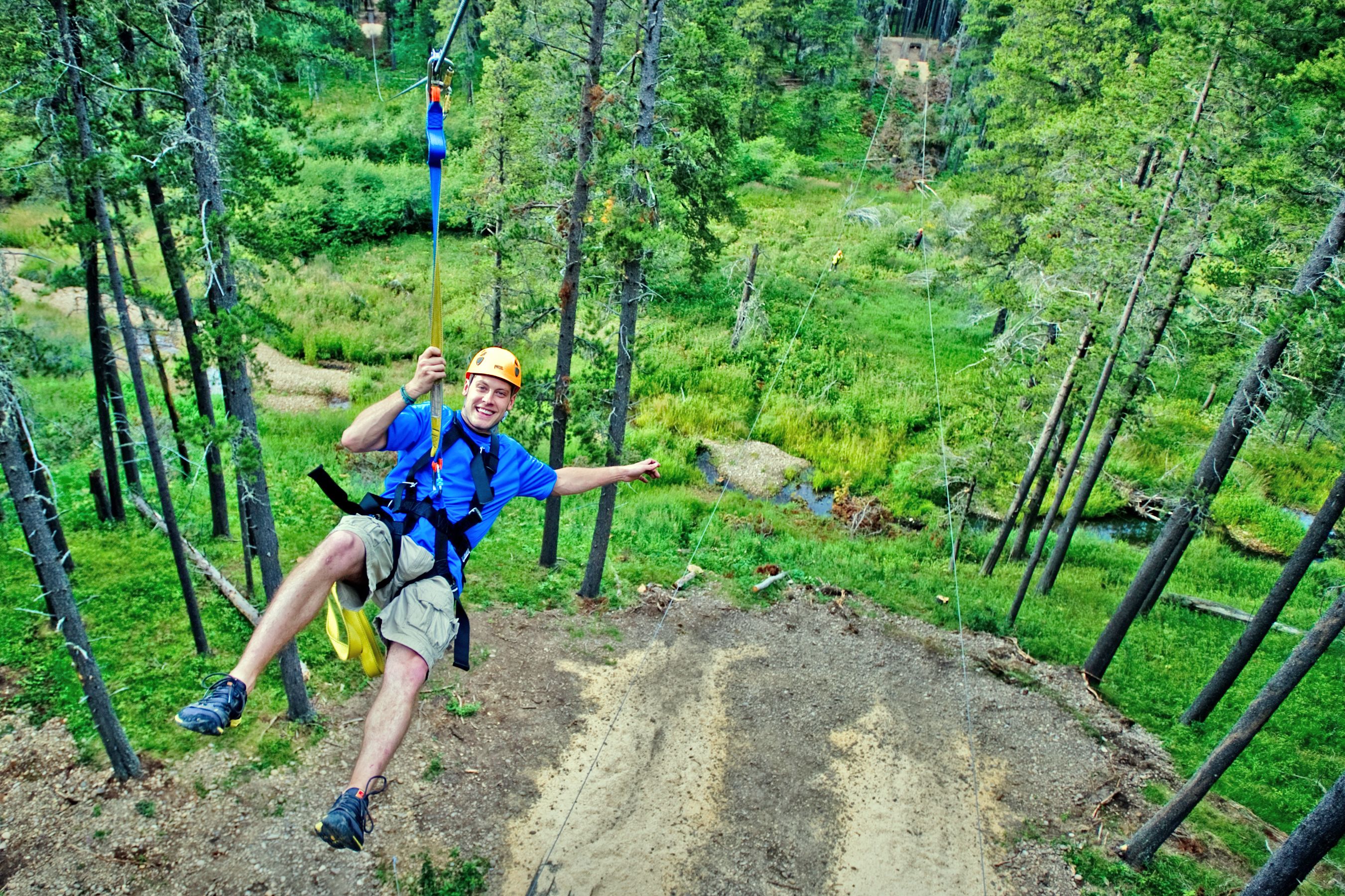 Zip-Lining am Kimball Lake