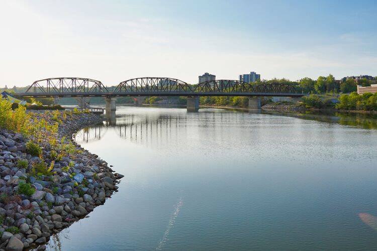 Blick auf die Traffic Bridge