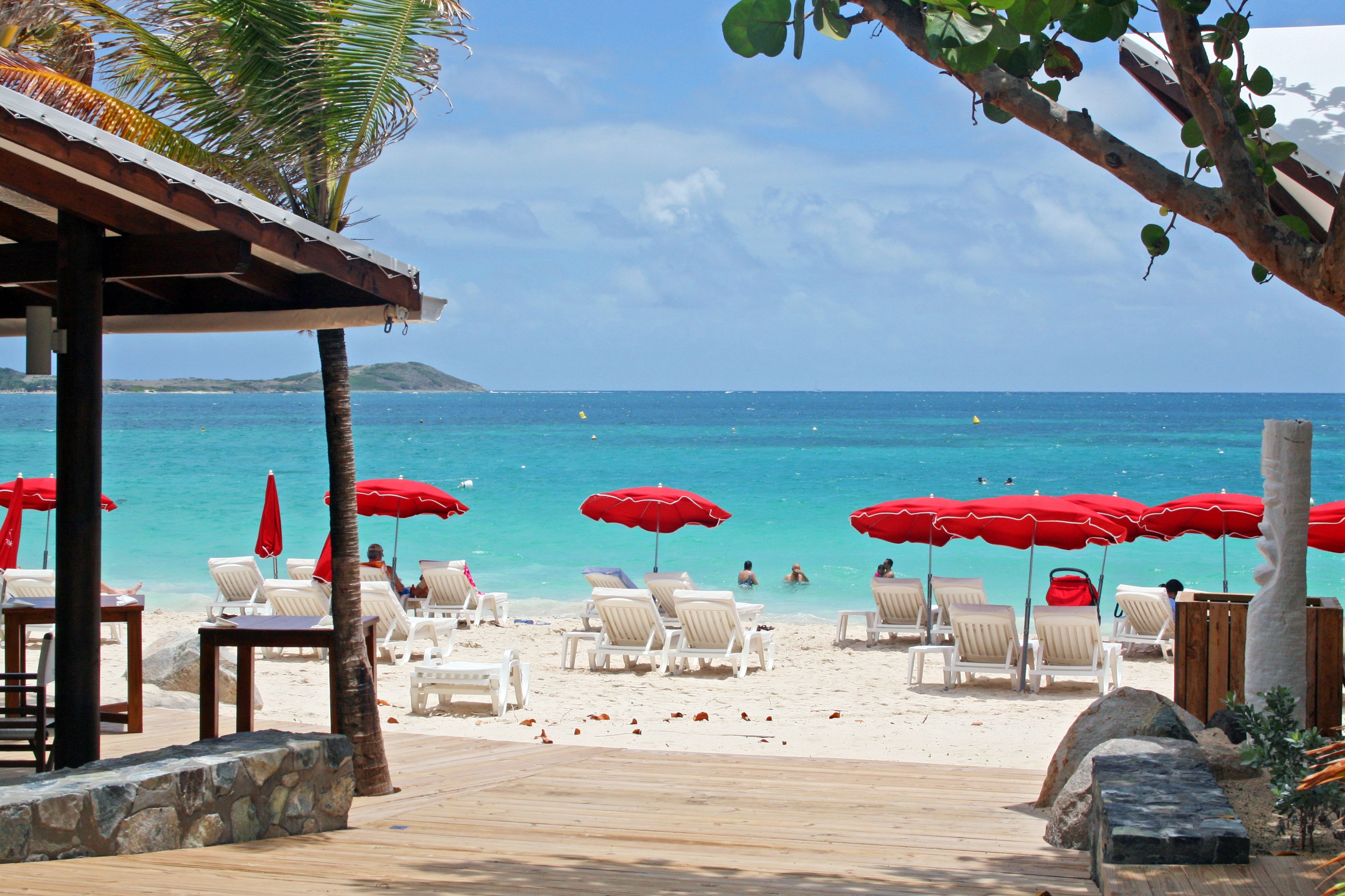 Am Strand von Sint Maarten