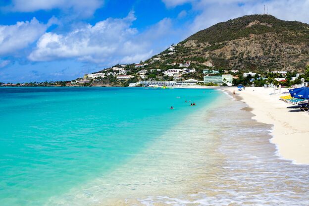 Der Strand von Philipsburg, Sint Maarten