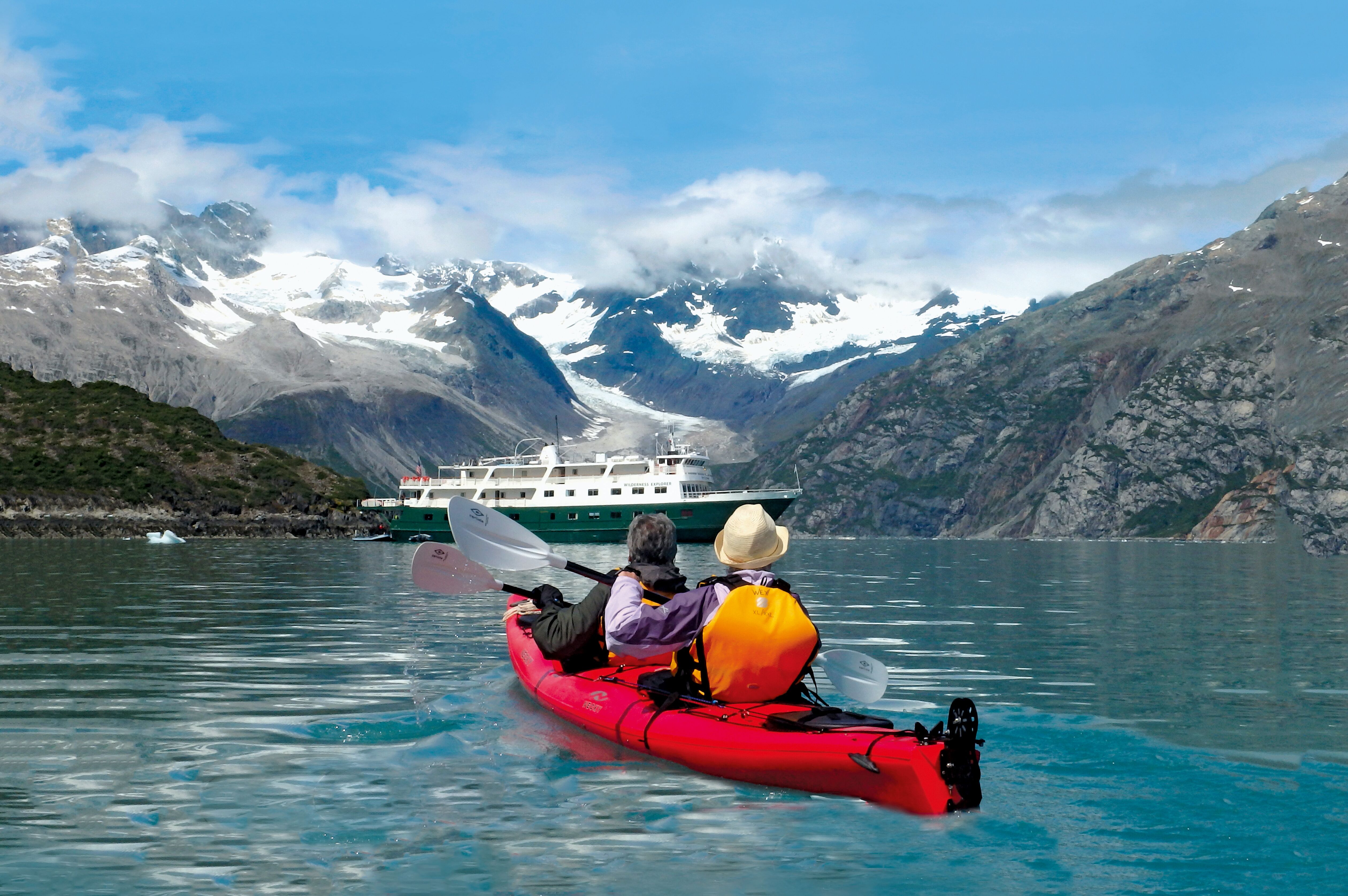 Kayak fahren in der Inside Passage