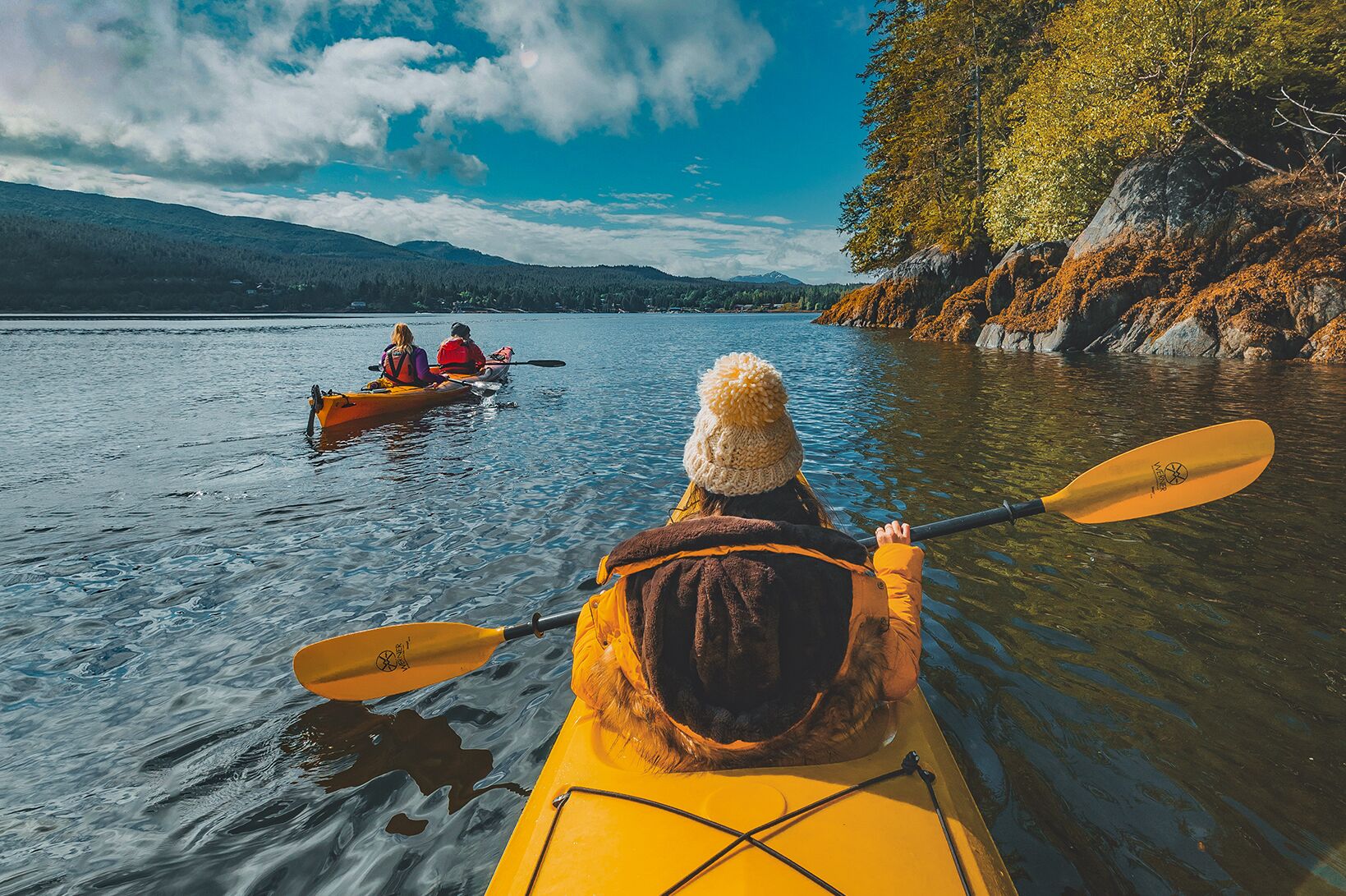 Kajakfahrer in Alaska