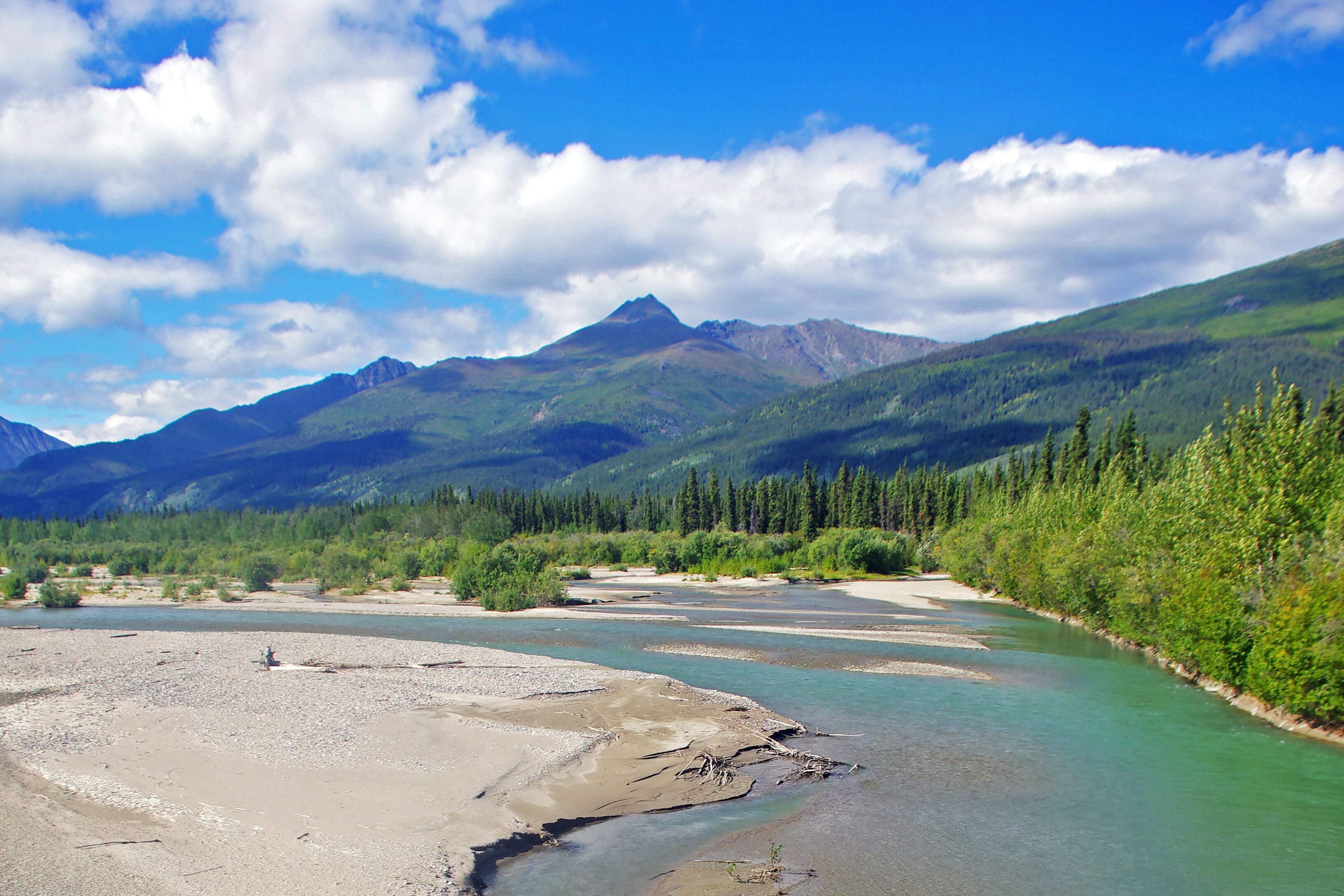 Ausblick am Glenn Highway, Alaska