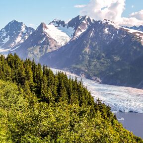 Aussicht auf den Spencer Glacier