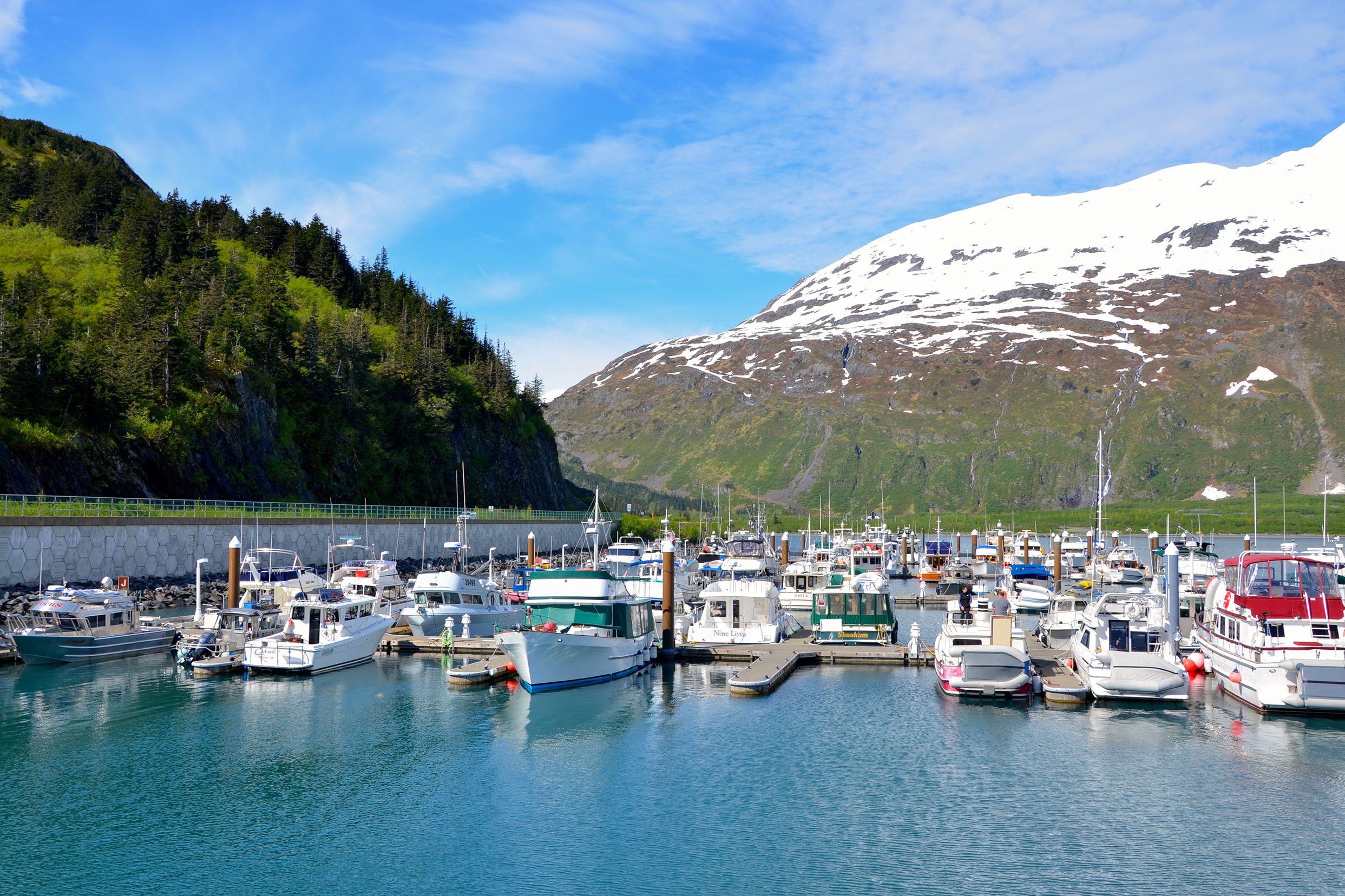 Boote im Hafen von Wittier