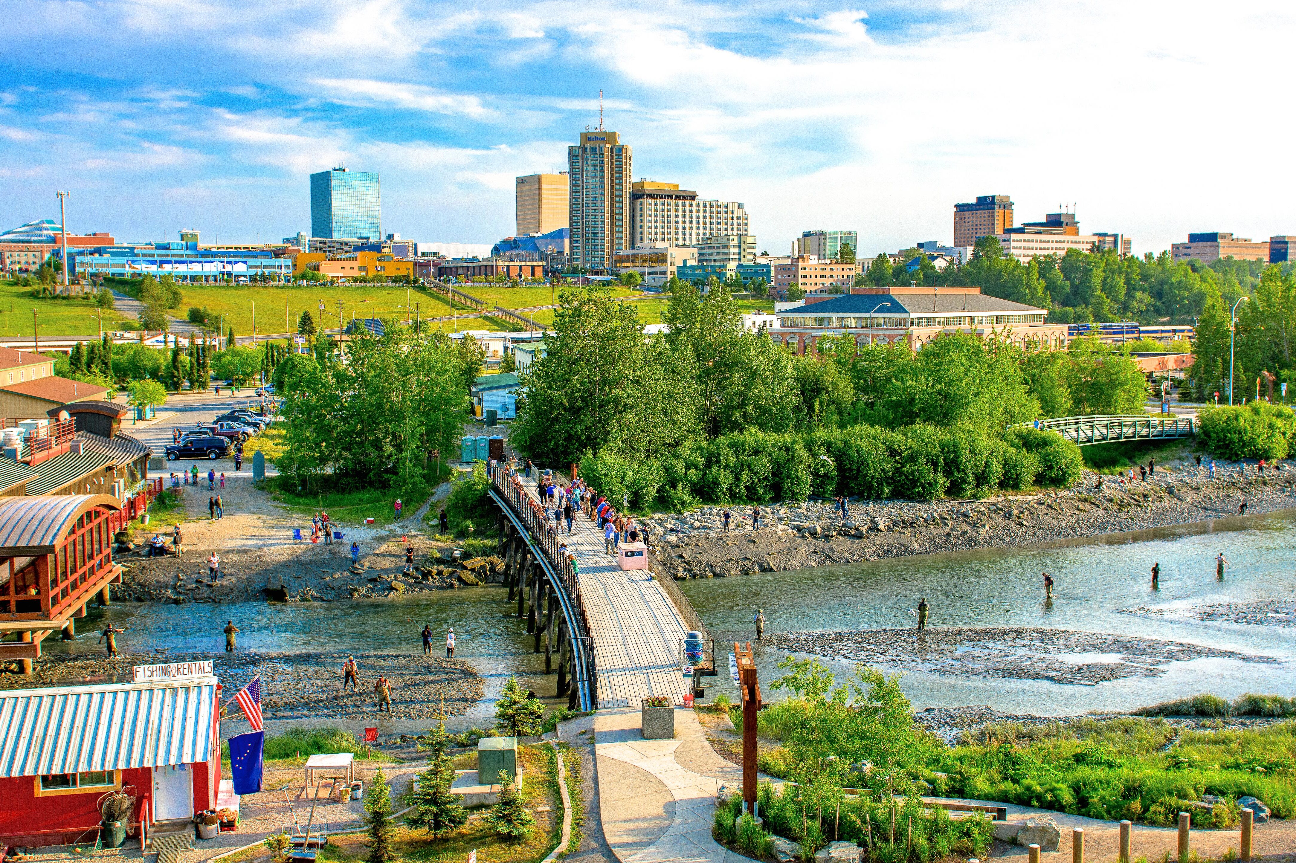 Anglerparadies Ship Creek in Anchorage