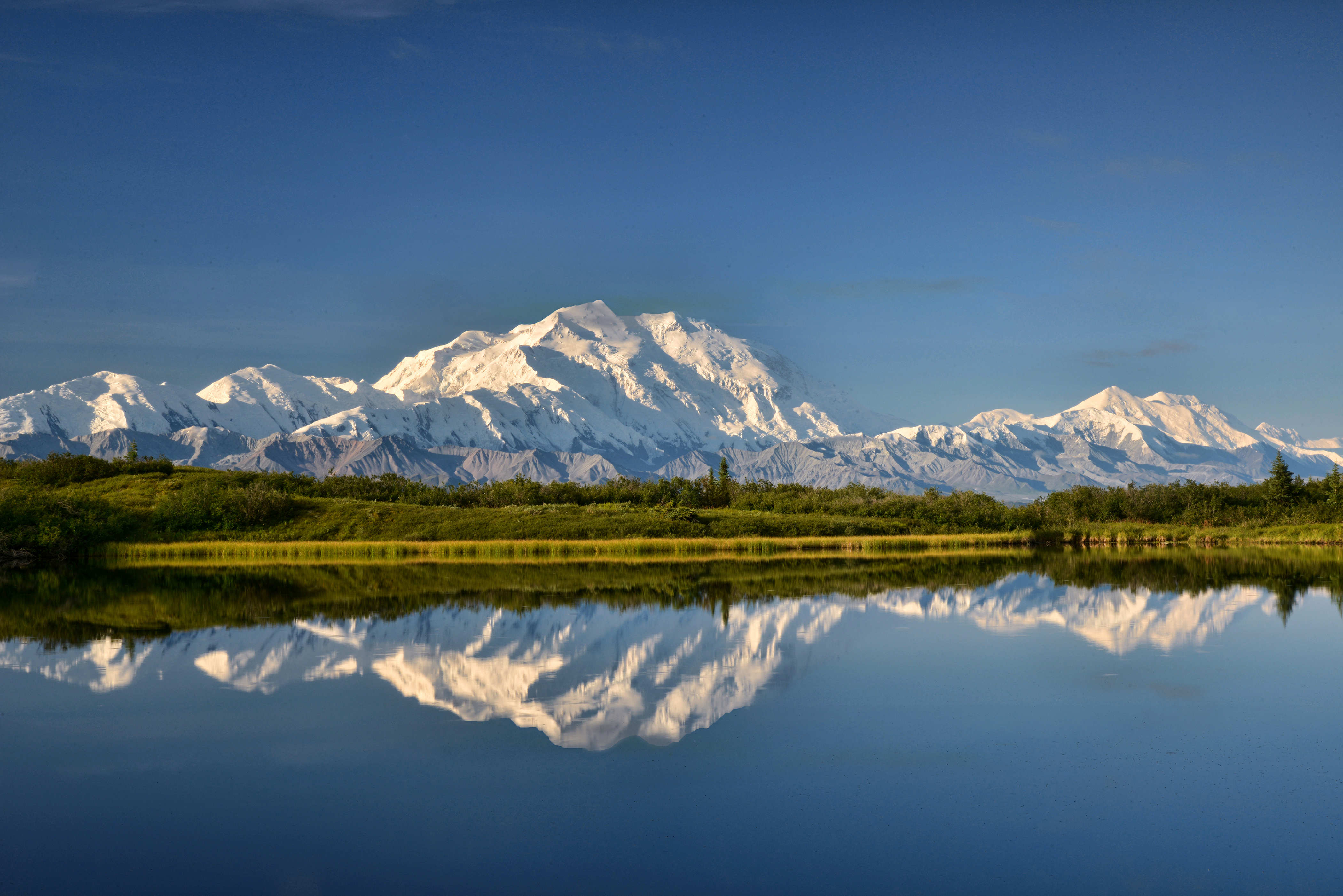 Der Mount Denali im Denali Nationalpark in Alaska