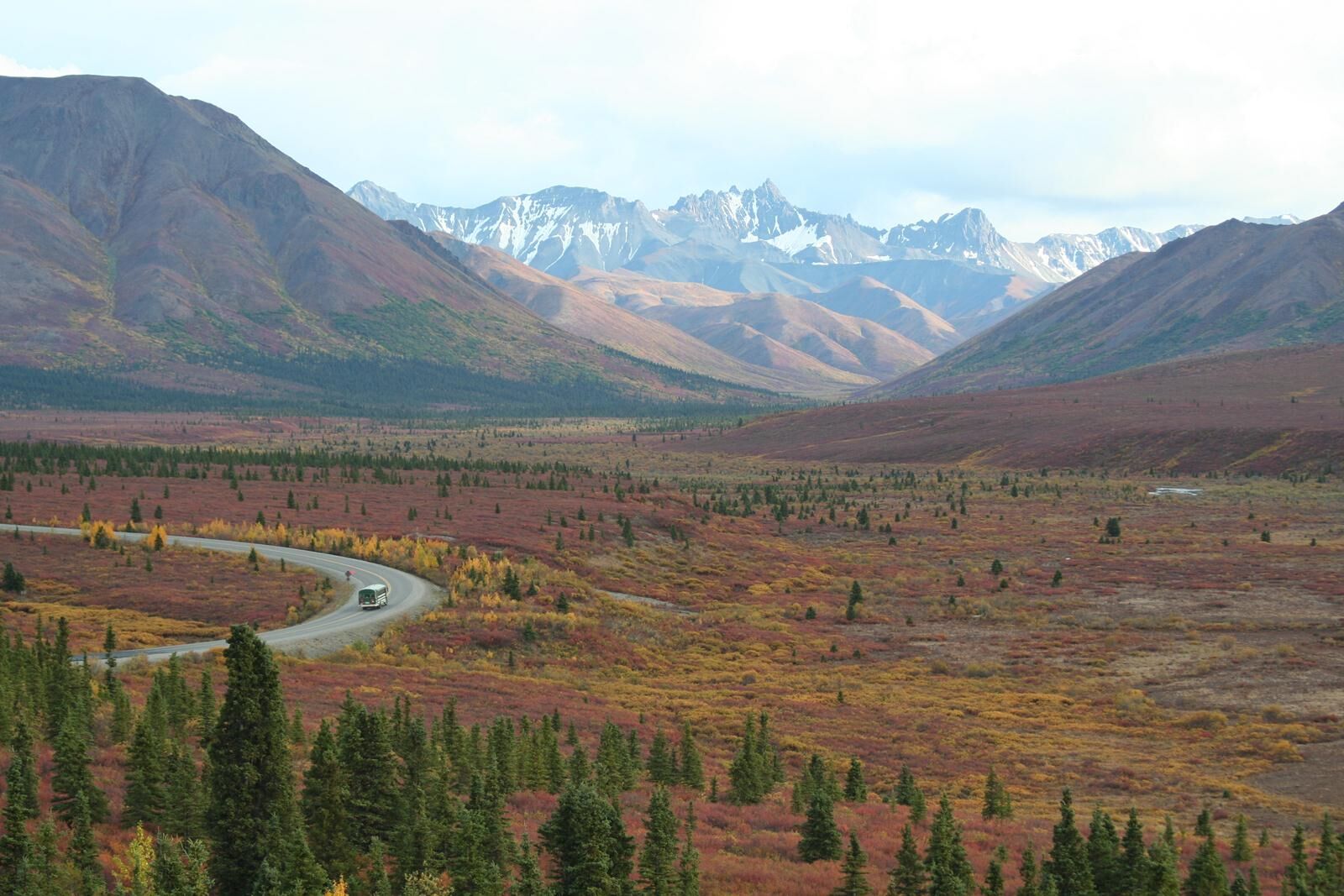 Ein Blick über die Weiten des Denali Nationalpark