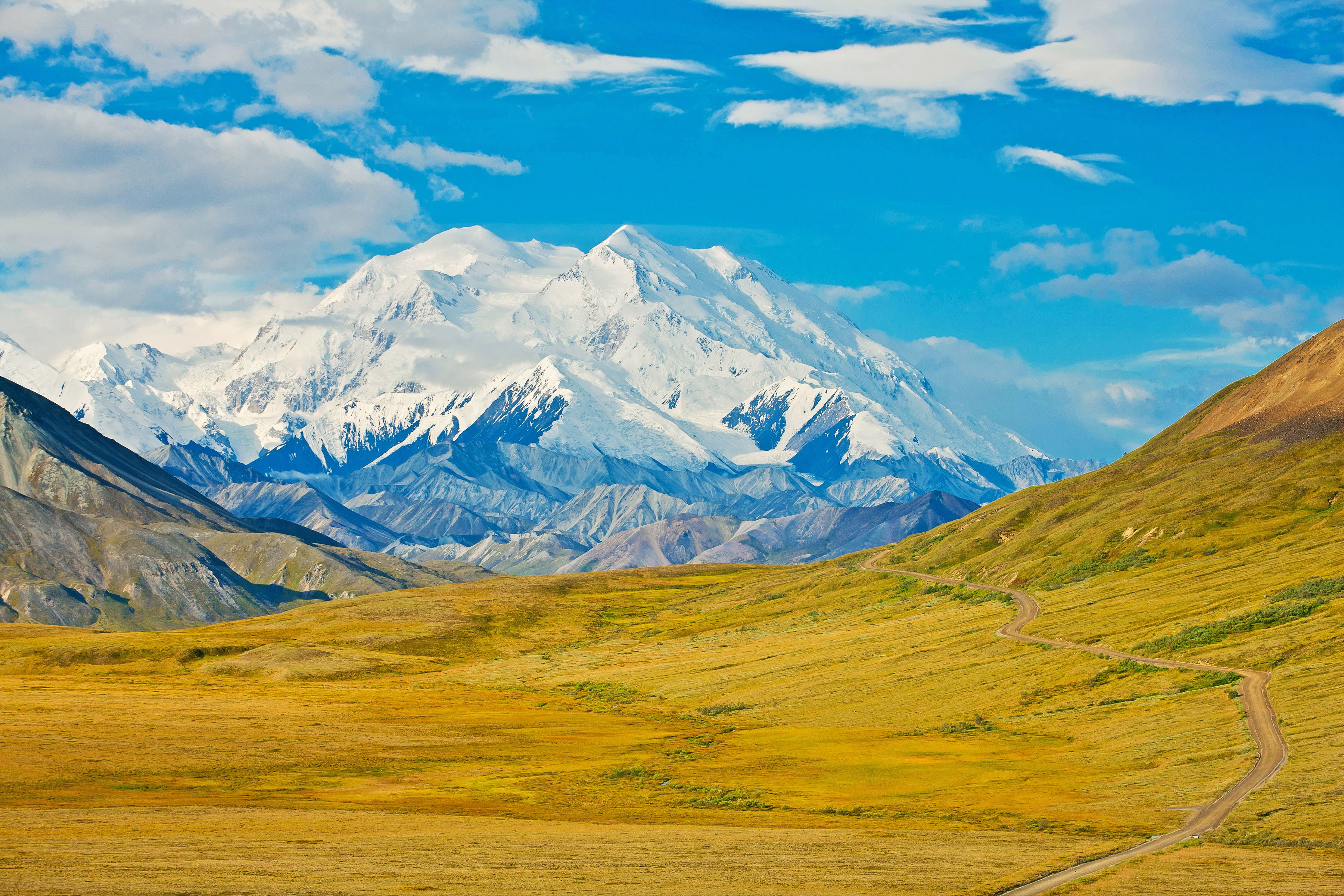 Park Road und Mount McKinley