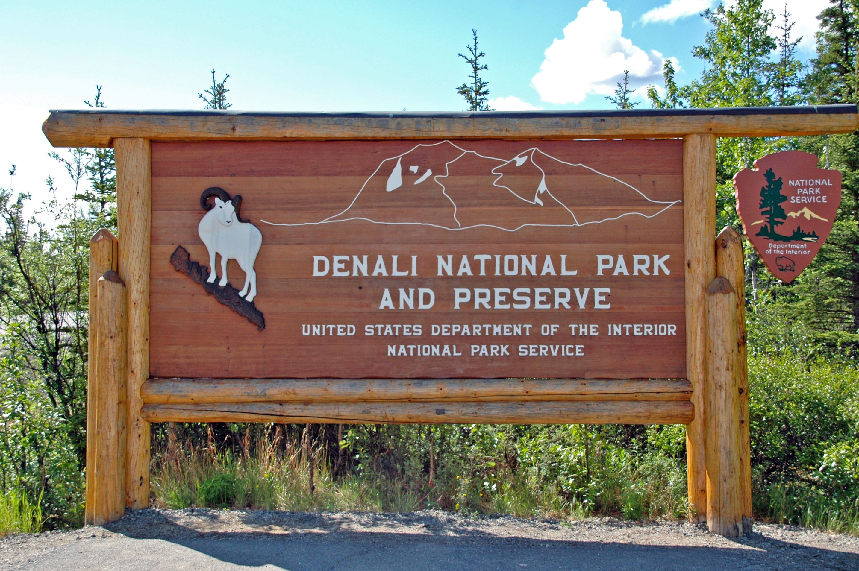 Eingang zum Denali National Park and Preserve