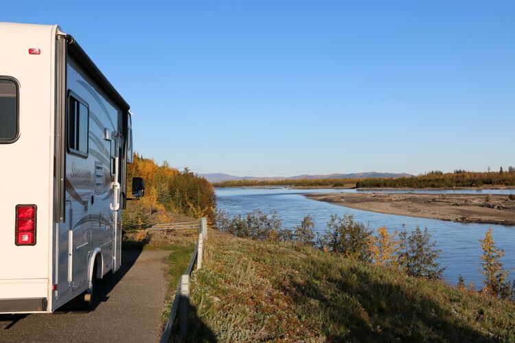 Camper zwischen Fairbanks und Delta Junction