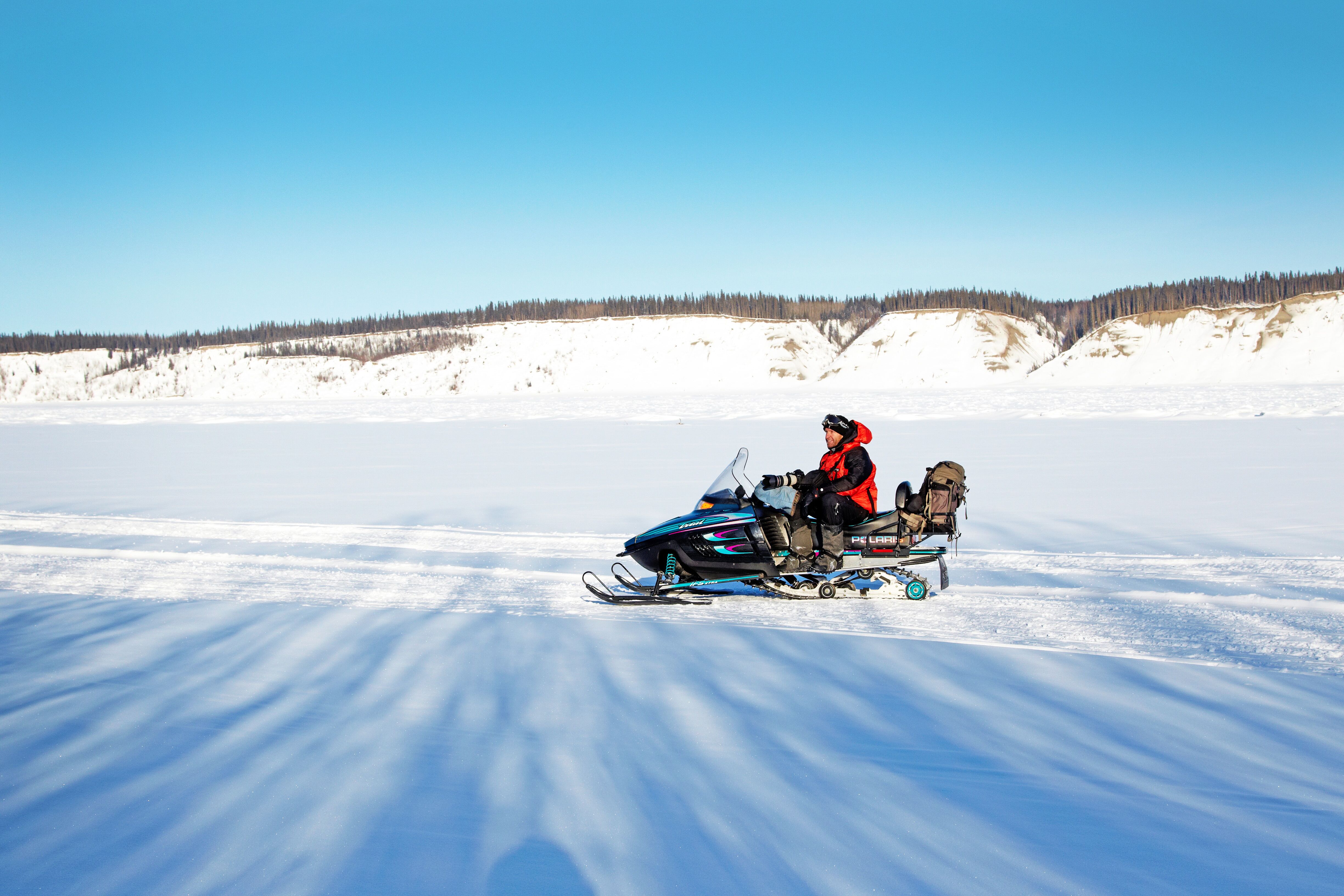 Hundeschlittenfahrt bei Galena, Alaska