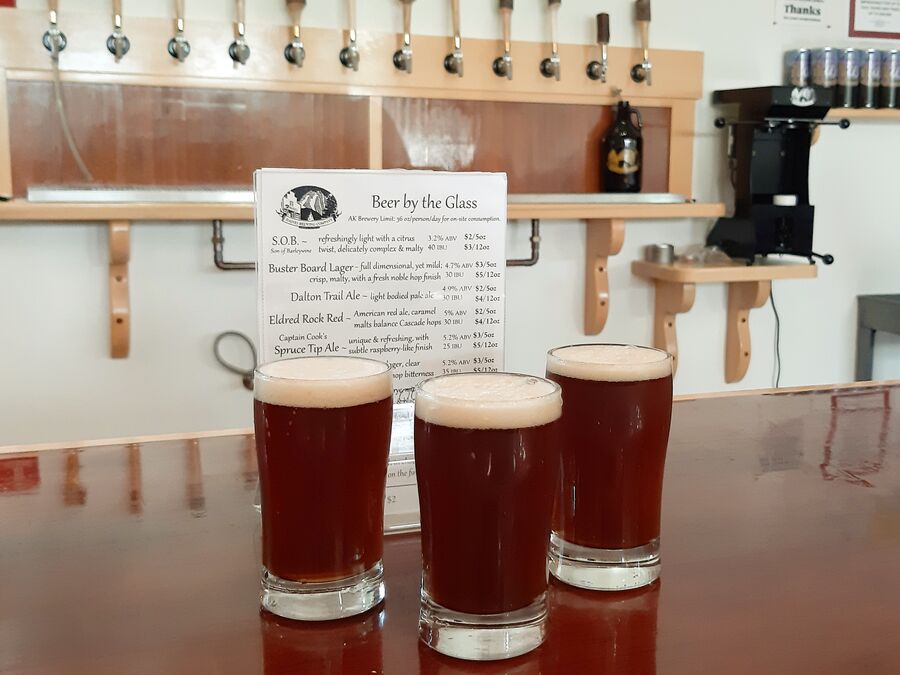 Spruce Tip Ale in der Haines Brewing Company