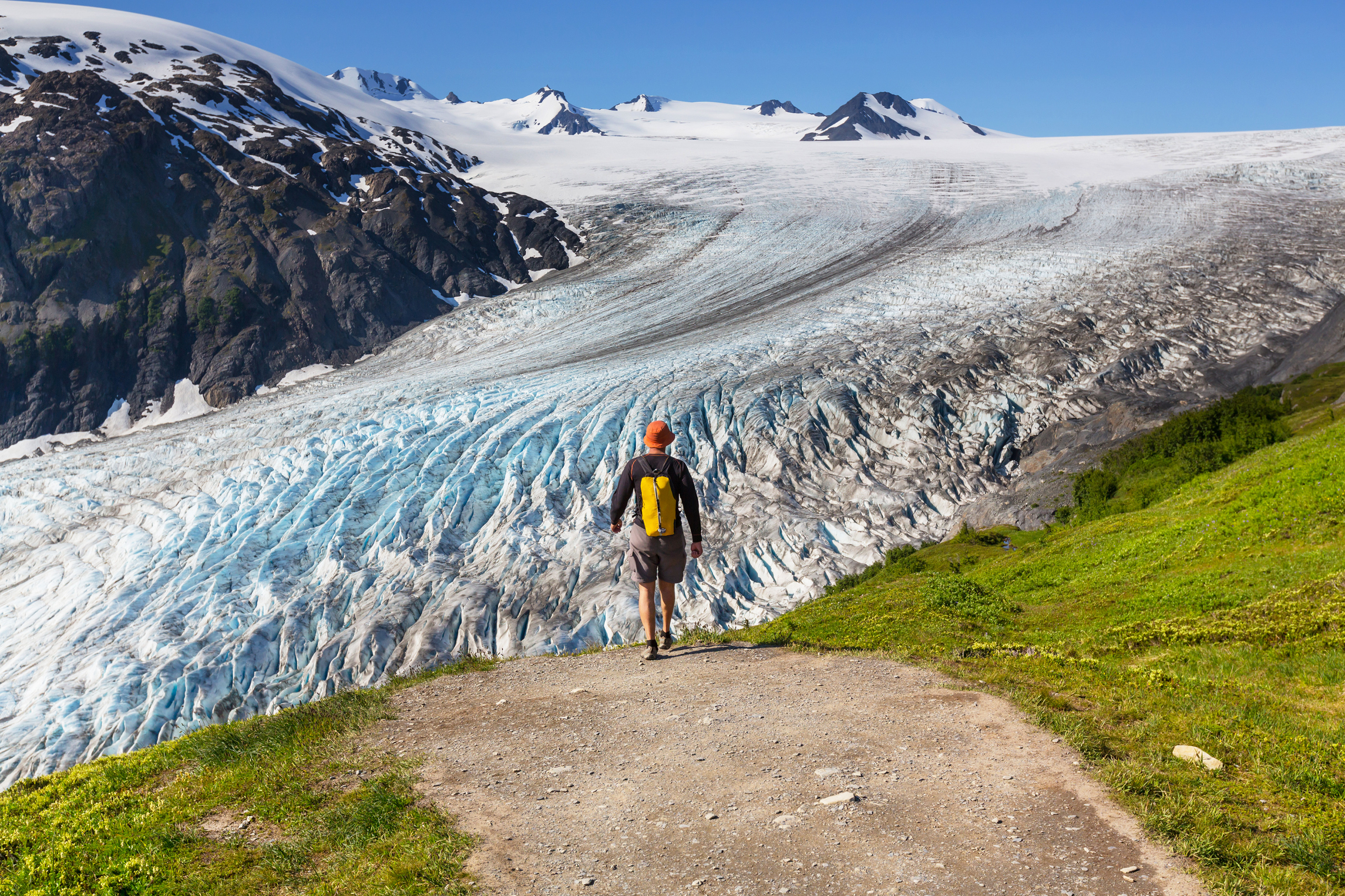 Das Harding Icefield im Kenai Fjords Nationalpark