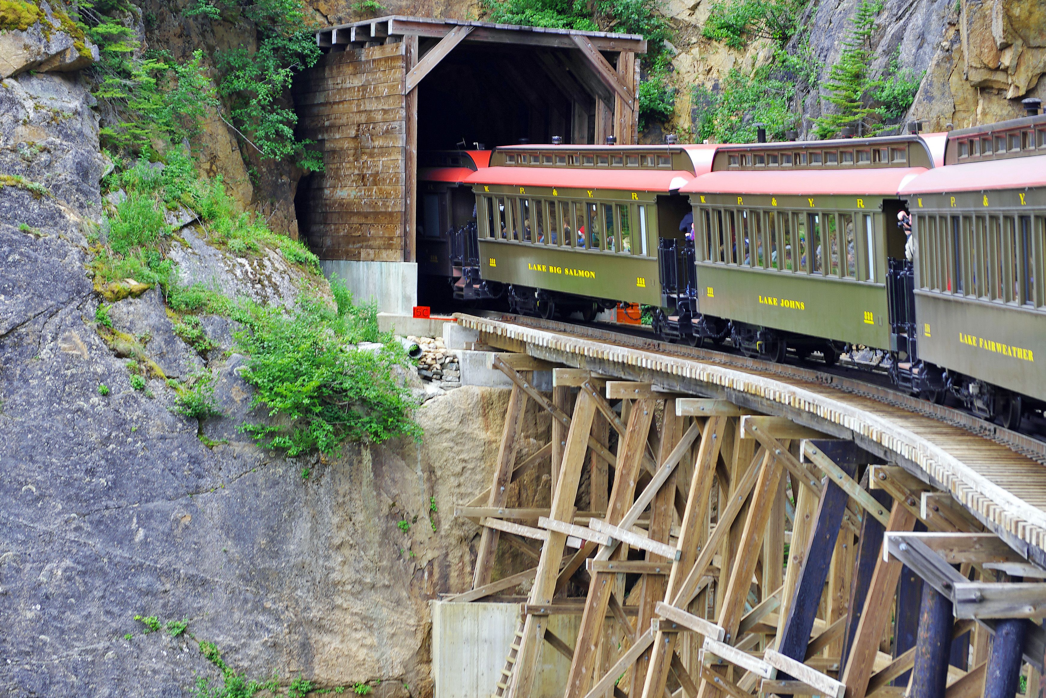 Zug in Skagway, Alaska