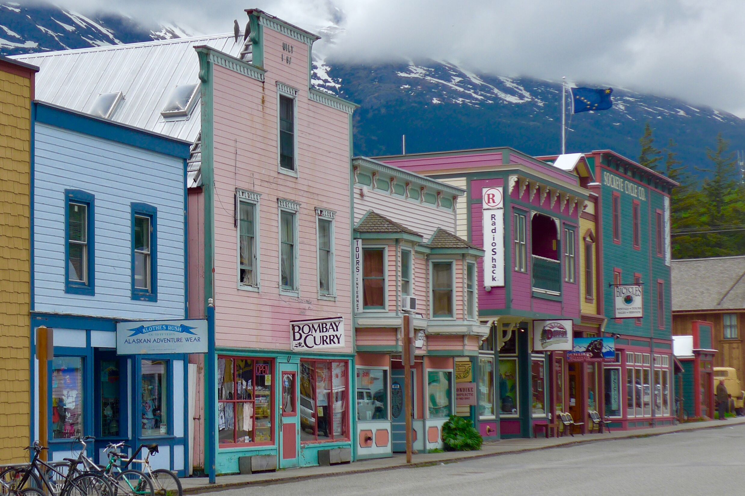 Süßes Städtchen Skagway in Alaska