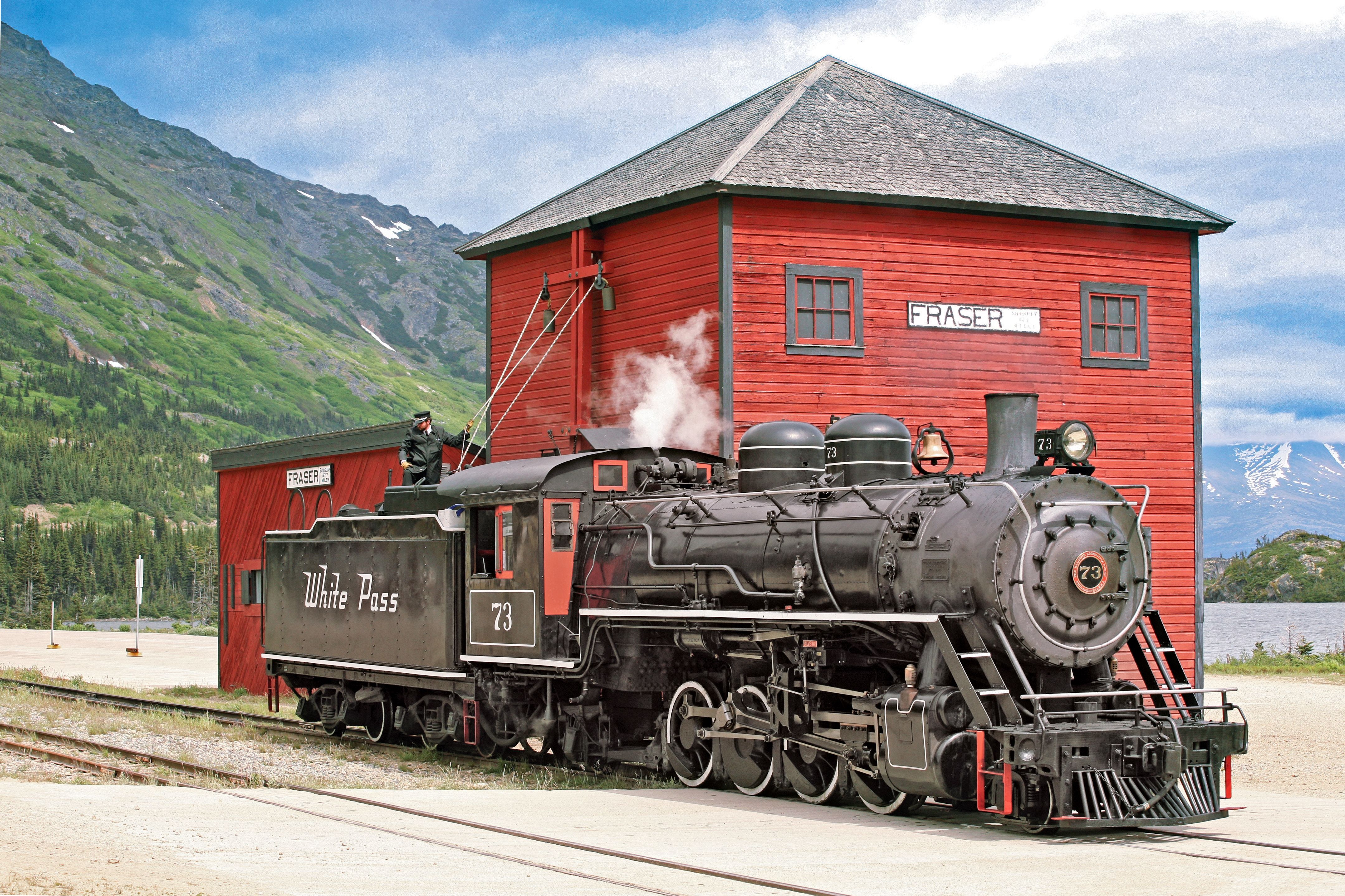 Dampflok der White Pass and Yukon Railroad