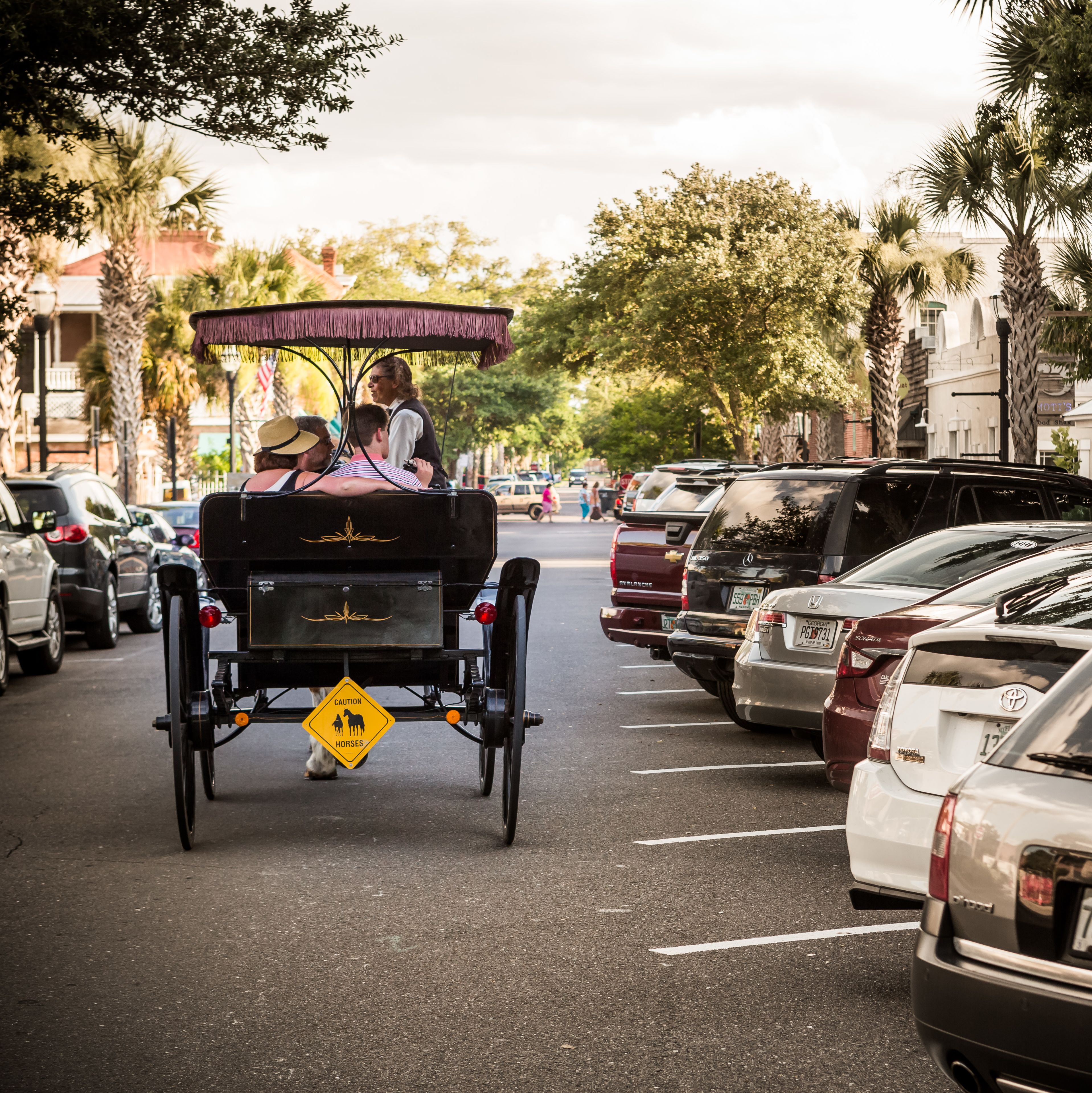 Eine Kutschfahrt auf Amelia Island